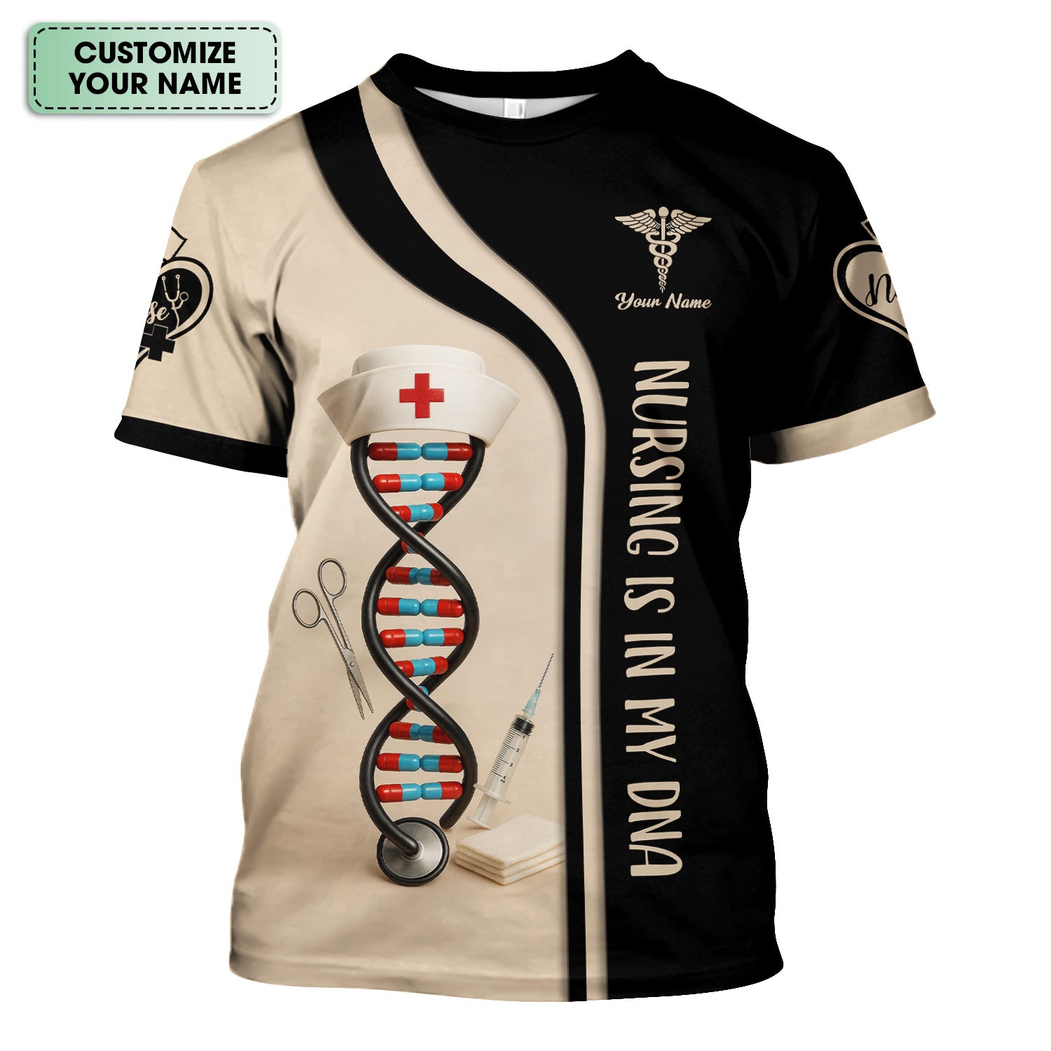 Nursing Is In My DNA - Nursing Graphic Tees for Women - Gifts For Nurses