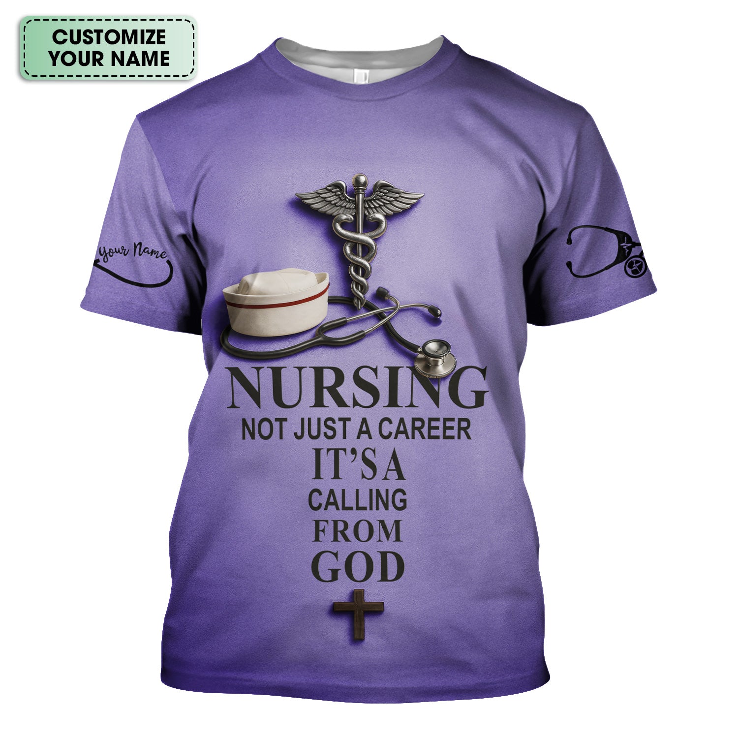 Christian Nurse Shirt - Nursing Is a Calling from God - Available in Multiple Colors - Gift for Women RN CNA LPN