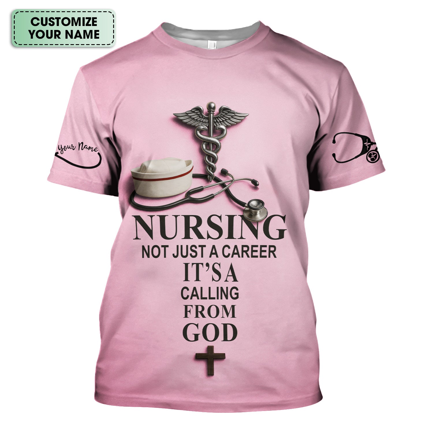 Christian Nurse Shirt - Nursing Is a Calling from God - Available in Multiple Colors - Gift for Women RN CNA LPN