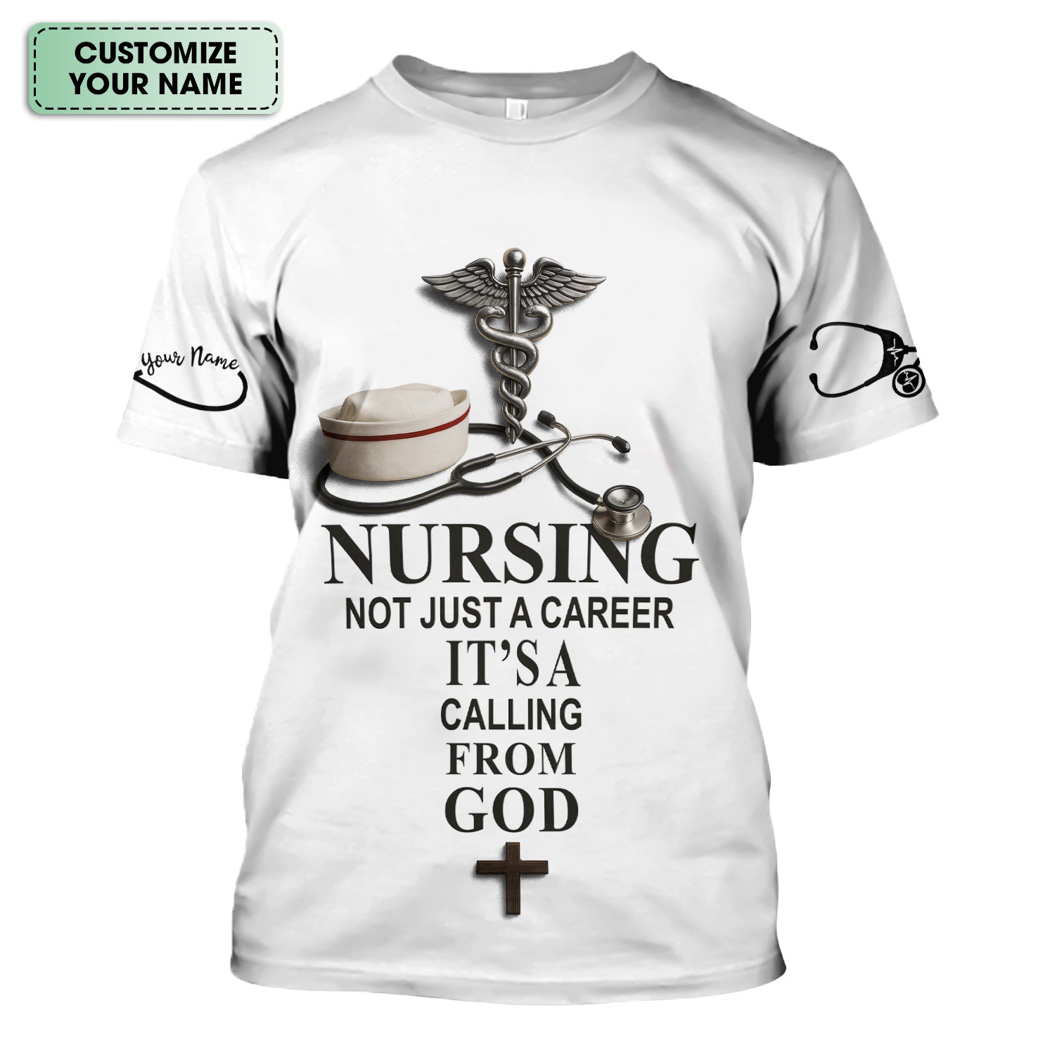 Christian Nurse Shirt - Nursing Is a Calling from God - Available in Multiple Colors - Gift for Women RN CNA LPN