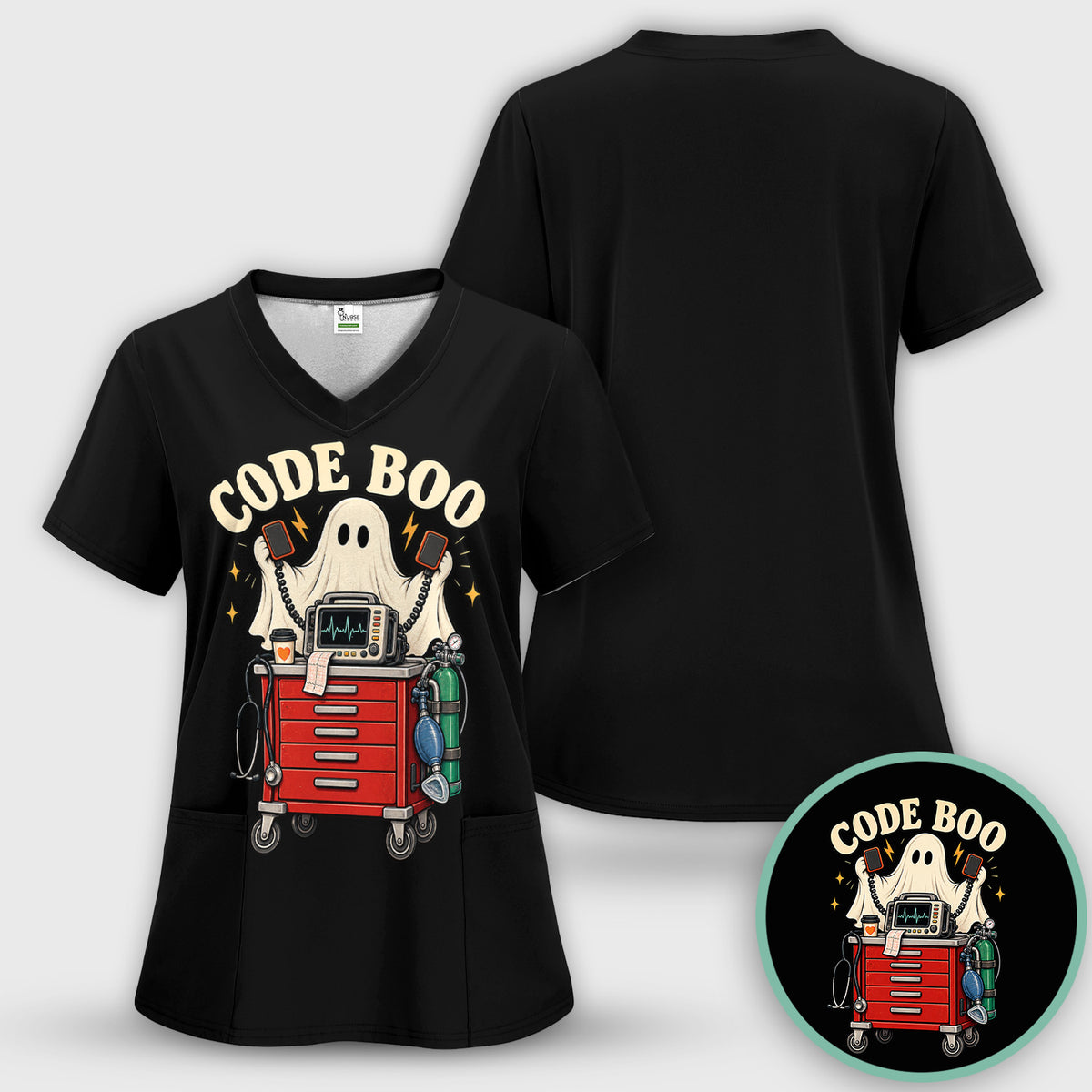Funny Halloween Code Boo Ghost T-Shirt