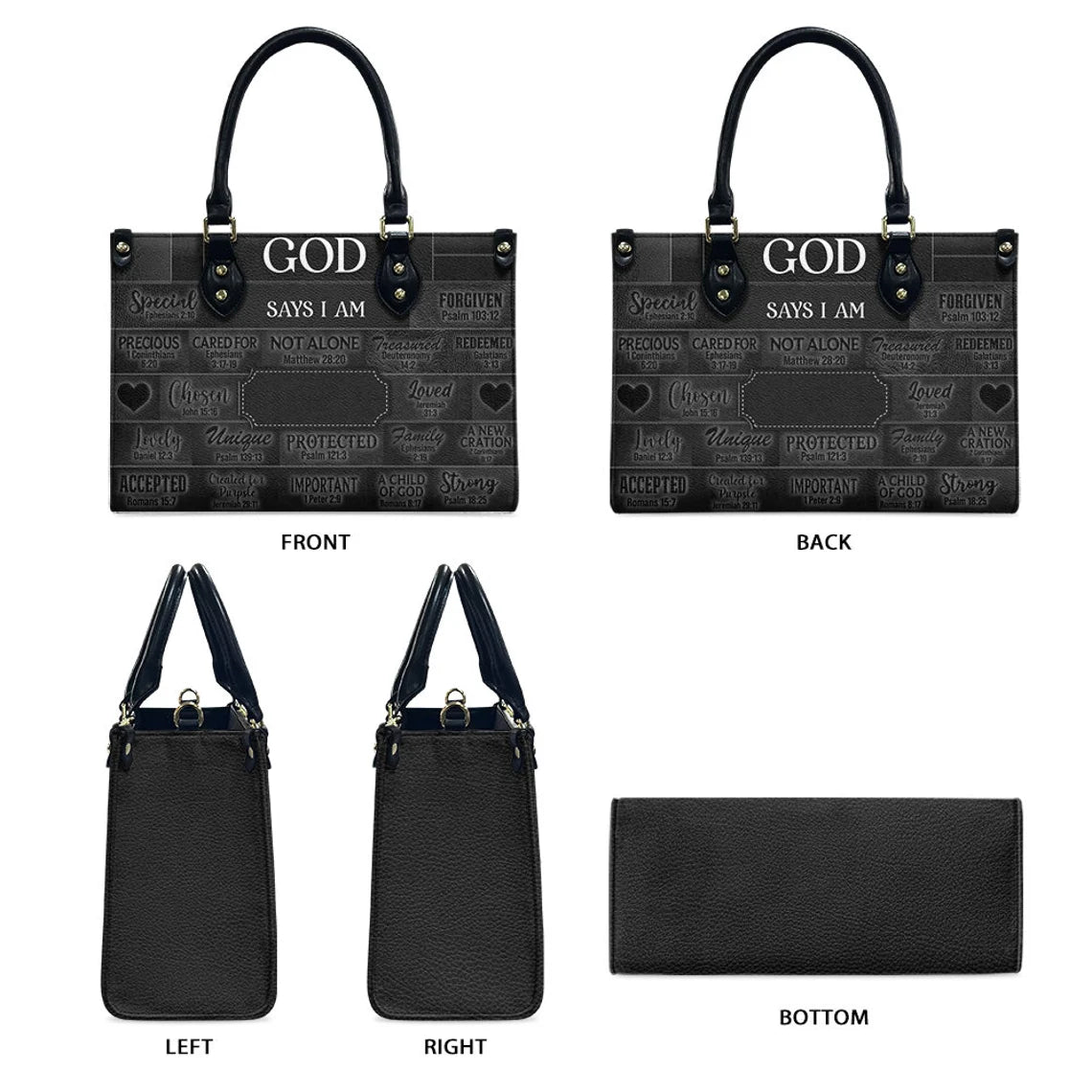 Custom Nurse Leather Handbag for Women, Nurse Life Affirmations Handbag Multiple Color Options, CNA RN LPN Healthcare Worker Gift