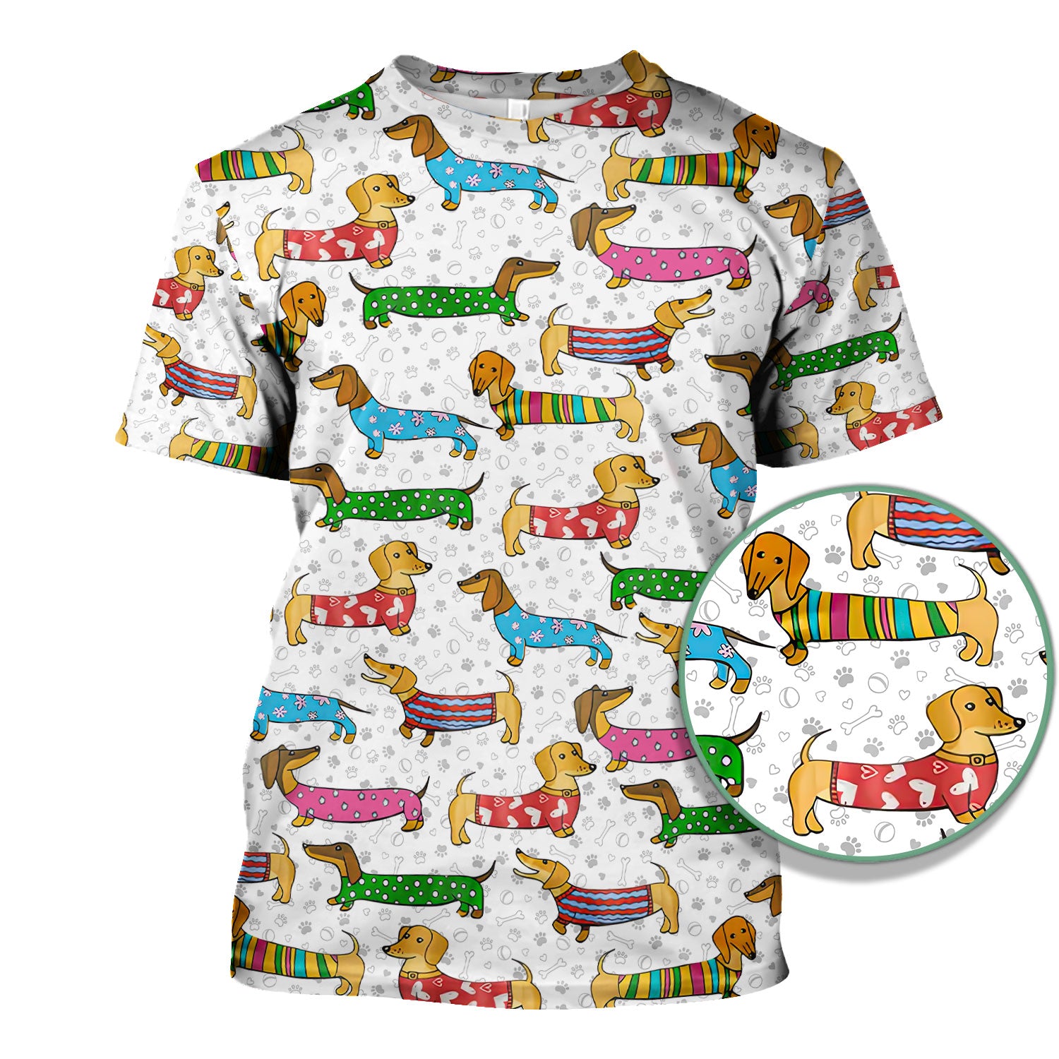 Dachshund Dog Scrub Top - Funny Animal Lover Scrubs For Women - RN LPN CNA Healthcare Workers Gift