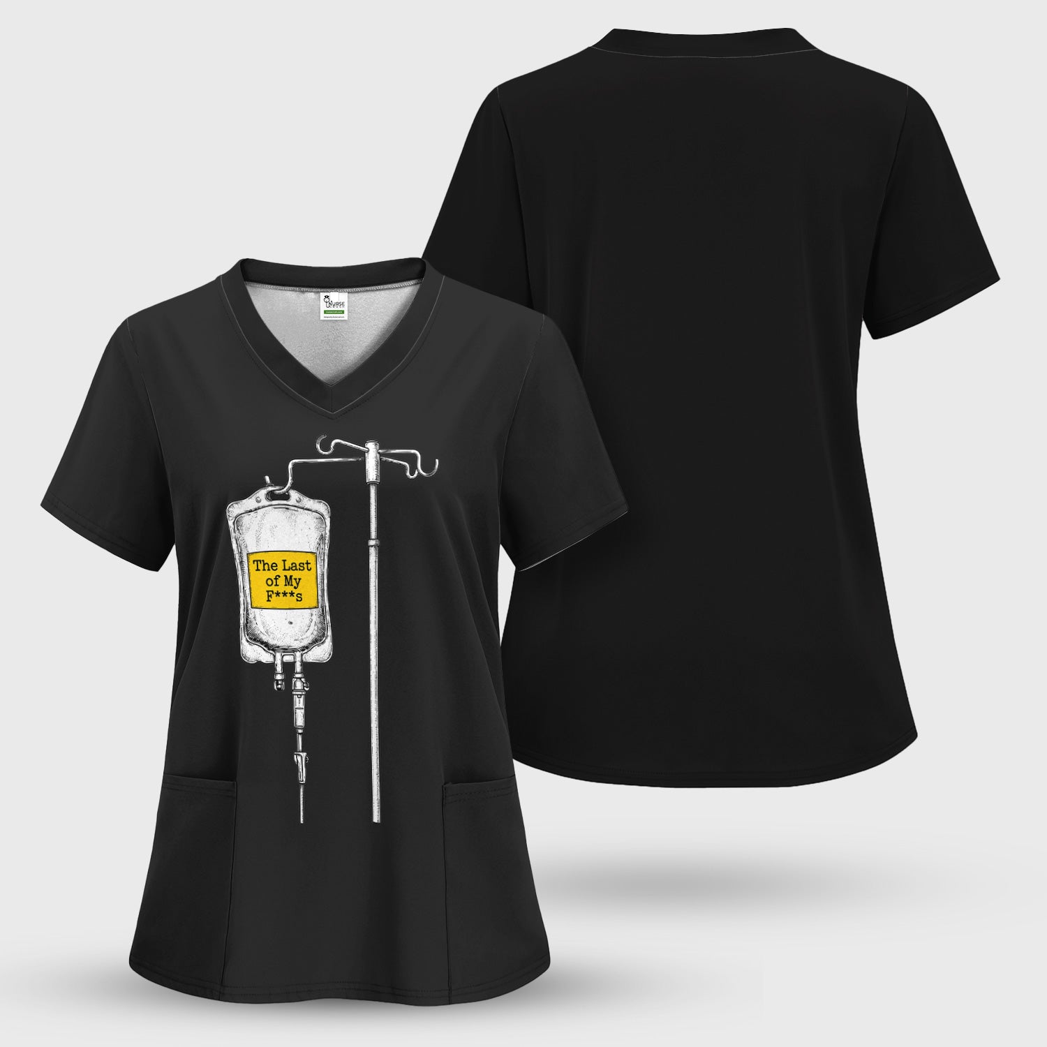 The Last Of My F*s IV Bag T-Shirt, Funny Tee for Nurses and Healthcare Workers
