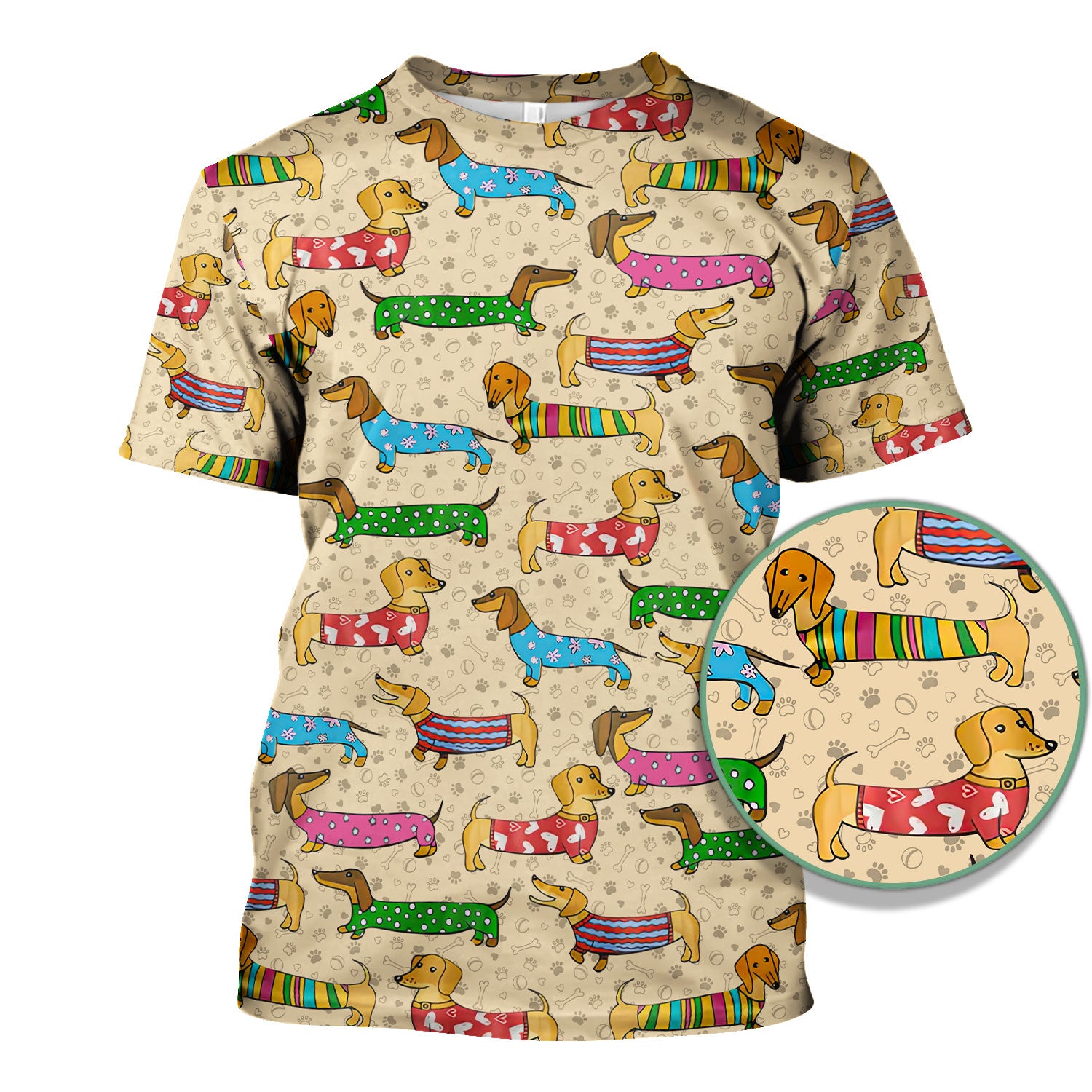 Dachshund Dog Scrub Top - Funny Animal Lover Scrubs For Women - RN LPN CNA Healthcare Workers Gift