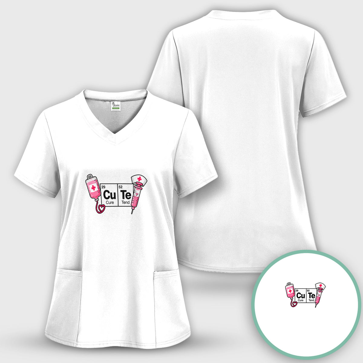 CuTe Cure And Tend Nurse T-Shirt