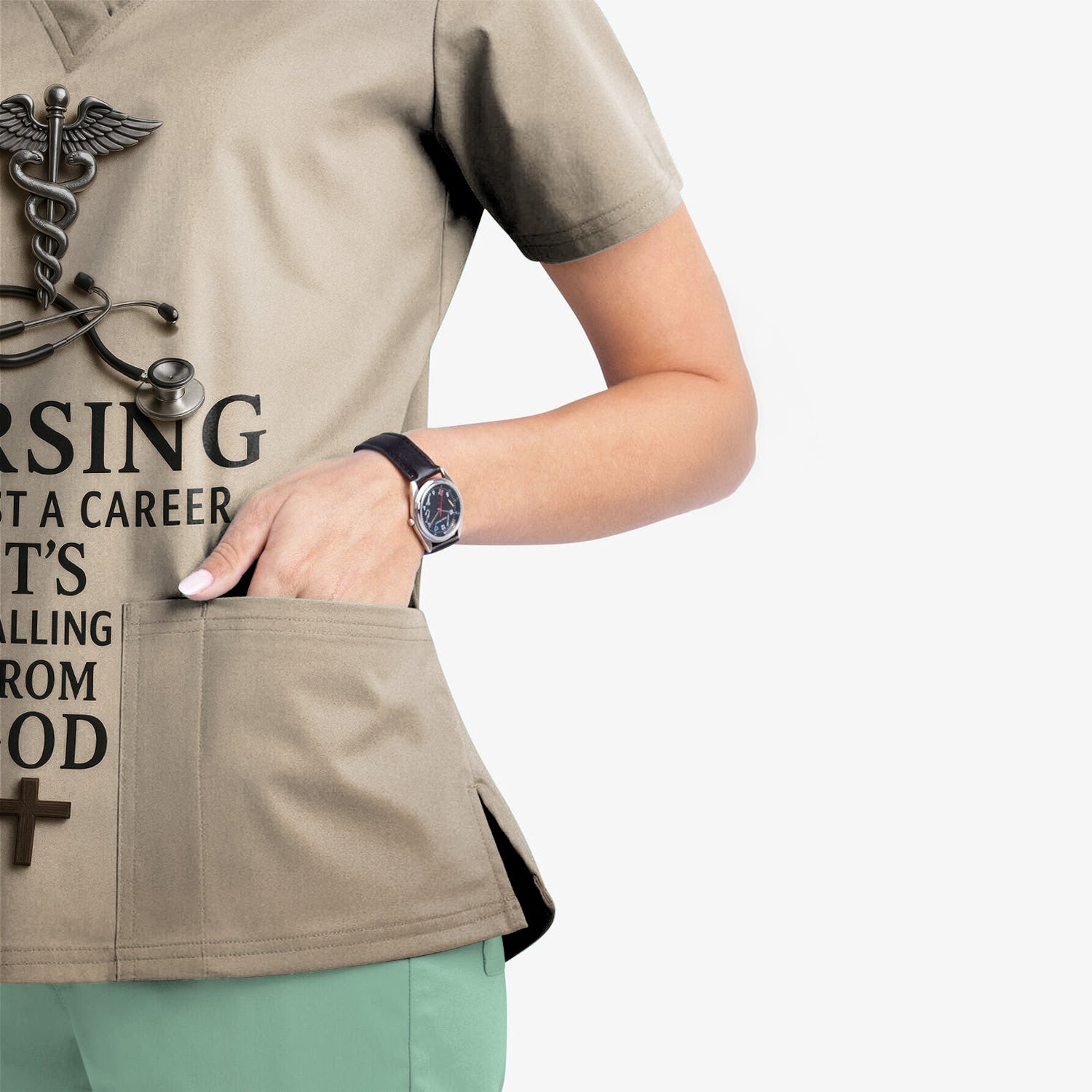 Christian Nurse Shirt - Nursing Is a Calling from God - Gift for Women RN CNA LPN