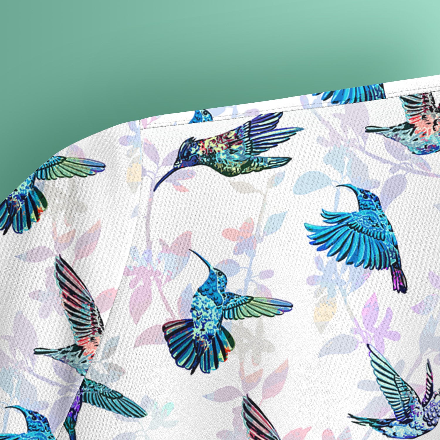 Cute Hummingbird Lover Shirt - All-Over Print Bird & Botanical Graphic Tee - Gift for RN LPN CNA