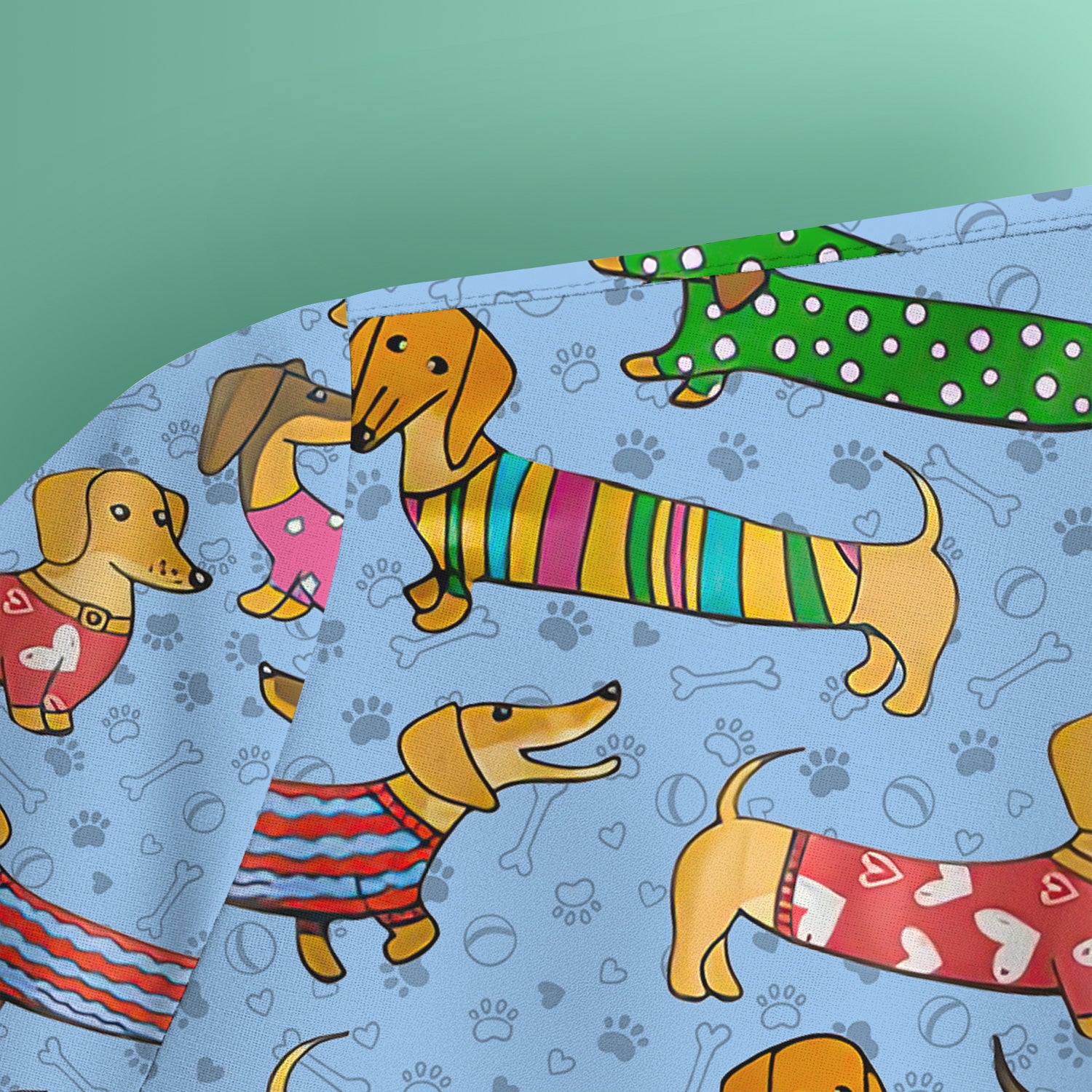 Dachshund Dog Scrub Top - Funny Animal Lover Scrubs For Women - RN LPN CNA Healthcare Workers Gift