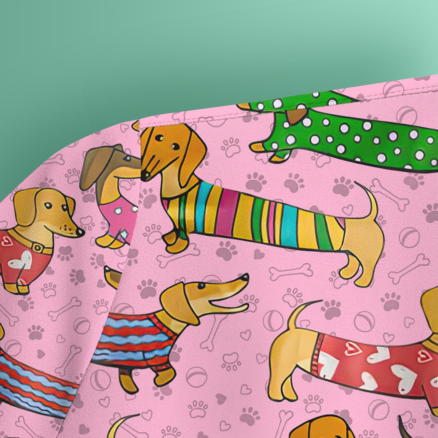 Cute Dachshund Dog Scrub for Nurse - Funny Animal Lover Top for Women - RN LPN CNA Healthcare Workers Gift