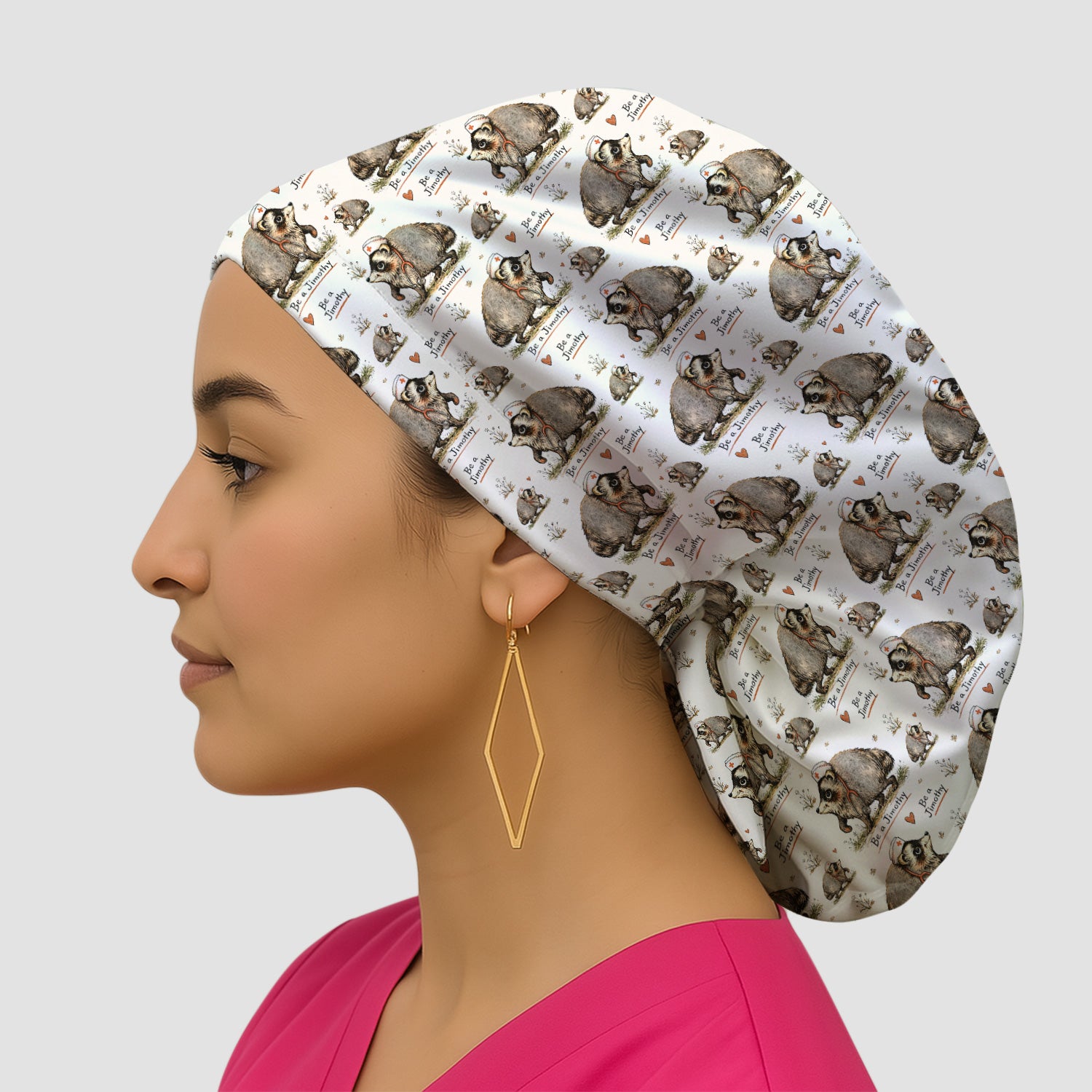 Funny Be A Jimothy Opossum Nurse Scrub Cap, Surgical Caps for Doctors