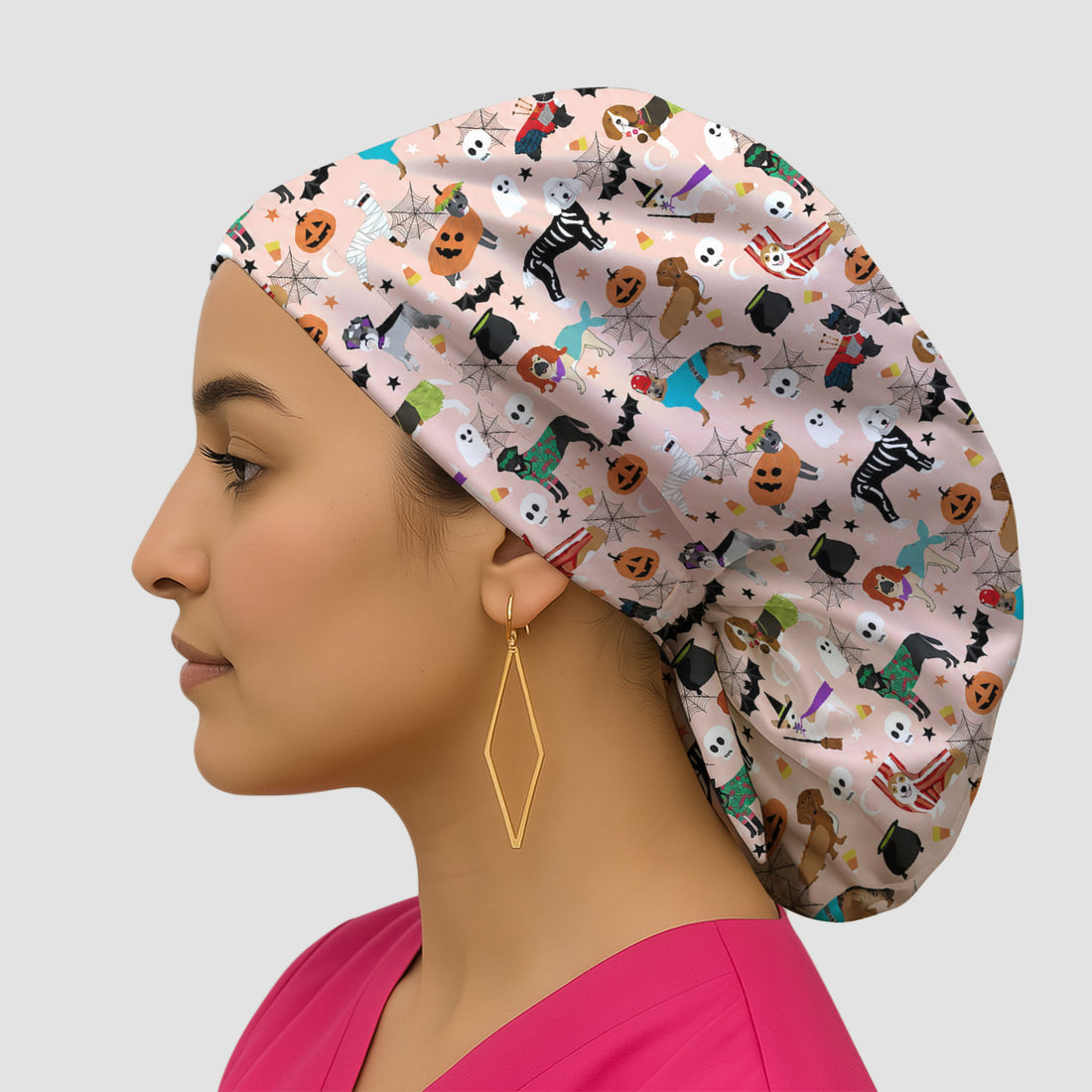Halloween Costume Dogs Scrub Cap, Surgical Caps for Doctors