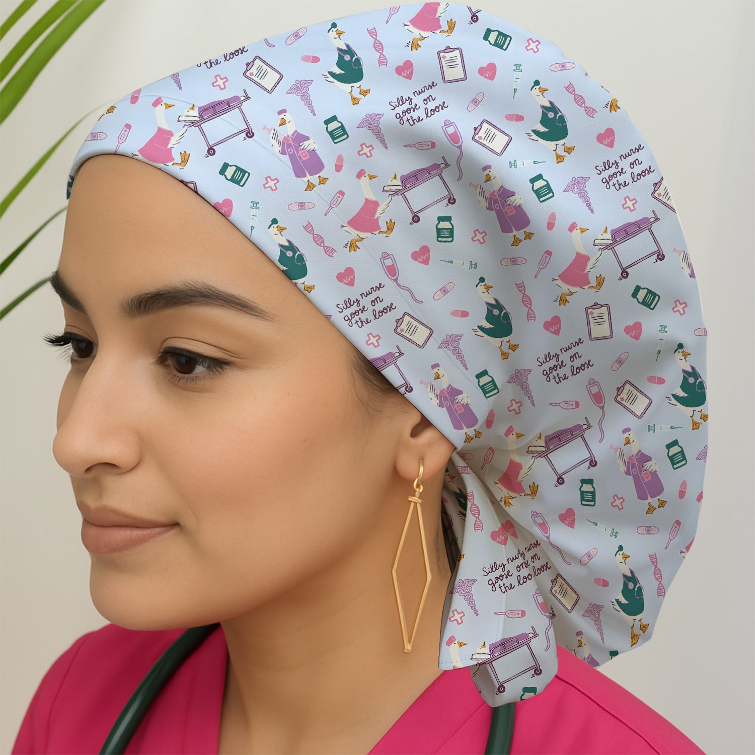 Goose Medical Humor Tools Pattern Scrub Cap, Surgical Caps for Doctors