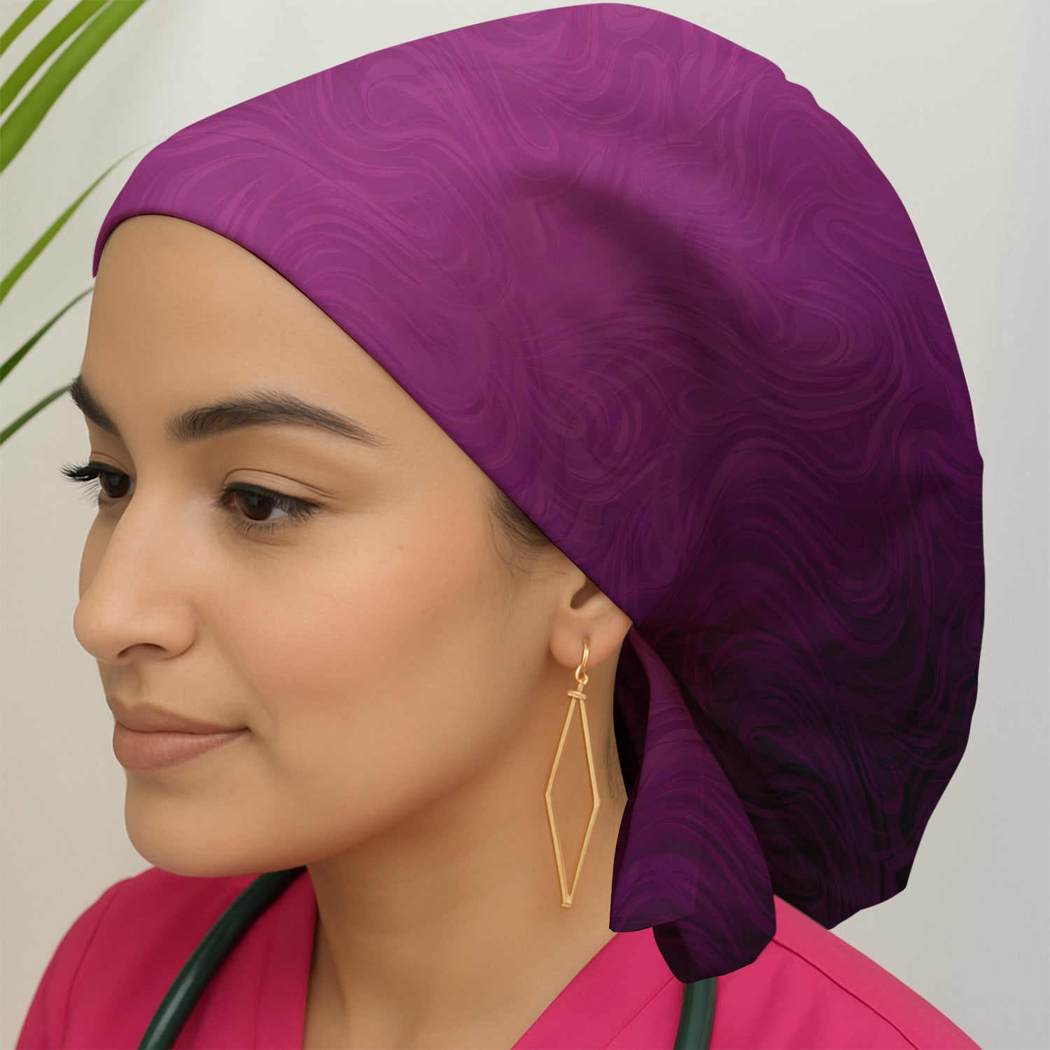 Abstract Swirl Ombre Pattern Scrub Cap, Surgical Caps for Doctors