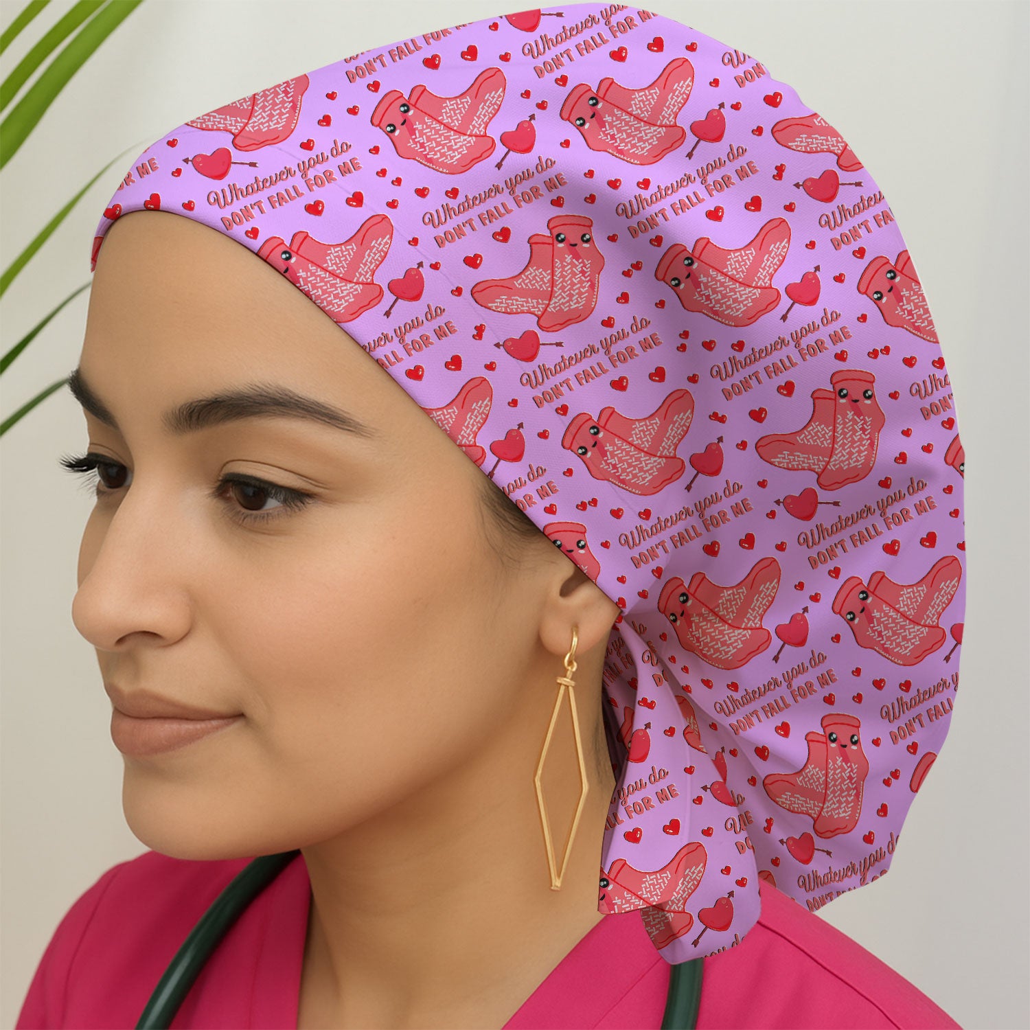 Valentine Funny Love Quote Scrub Cap, Surgical Caps for Doctors