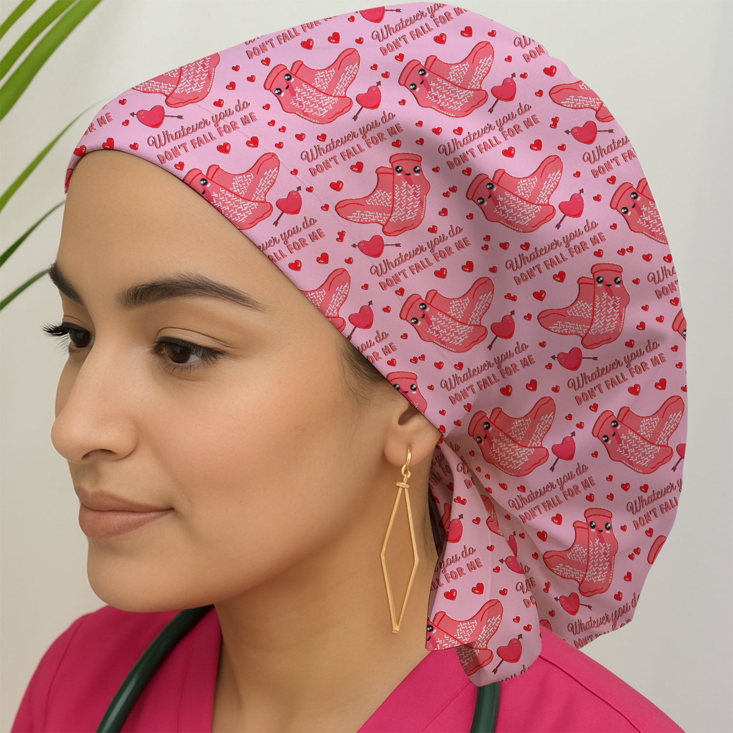 Valentine Funny Love Quote Scrub Cap, Surgical Caps for Doctors