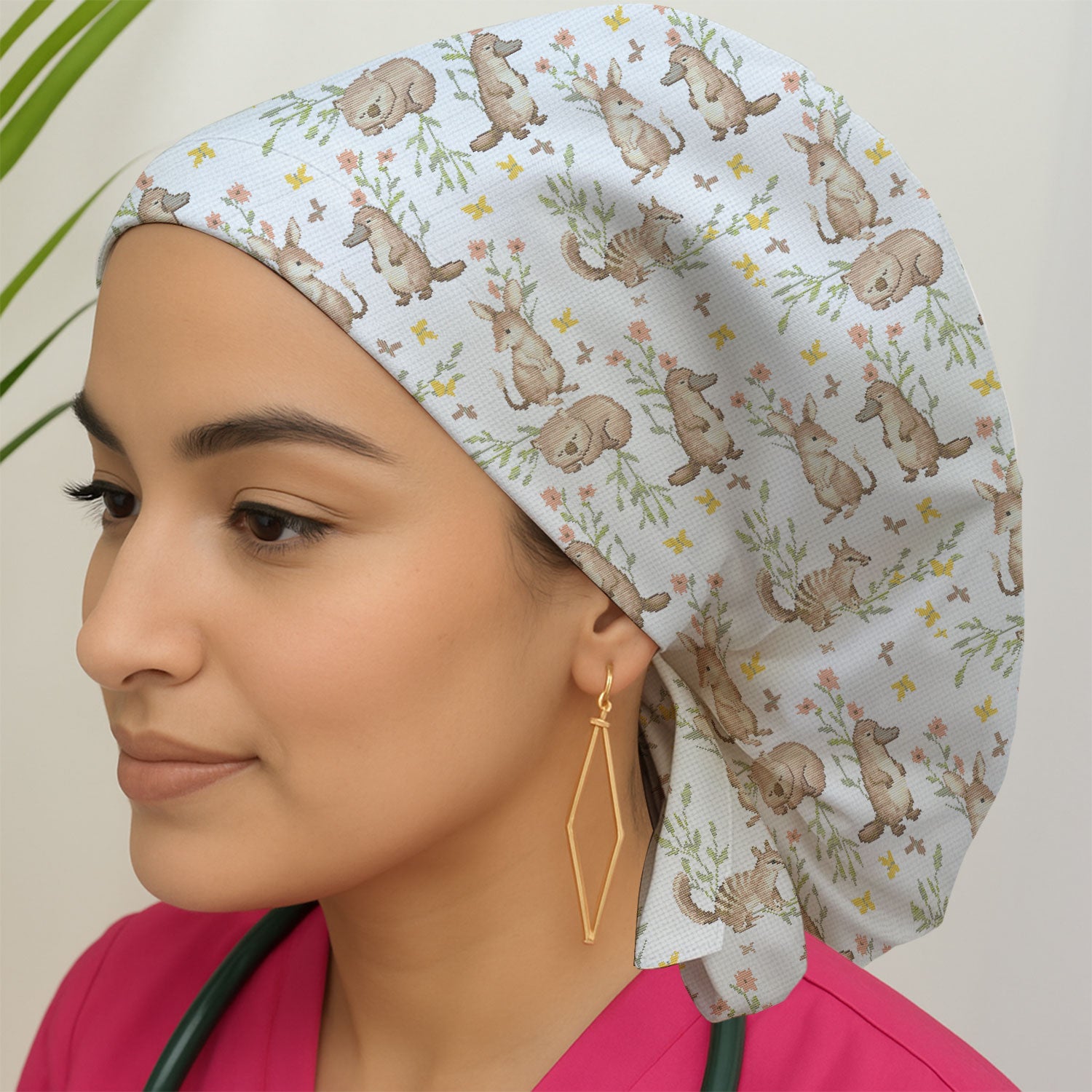 Australian Baby NICU Nurse Scrub Cap, Pediatric Nursing Hat, Comfortable Scrubs For Nurses