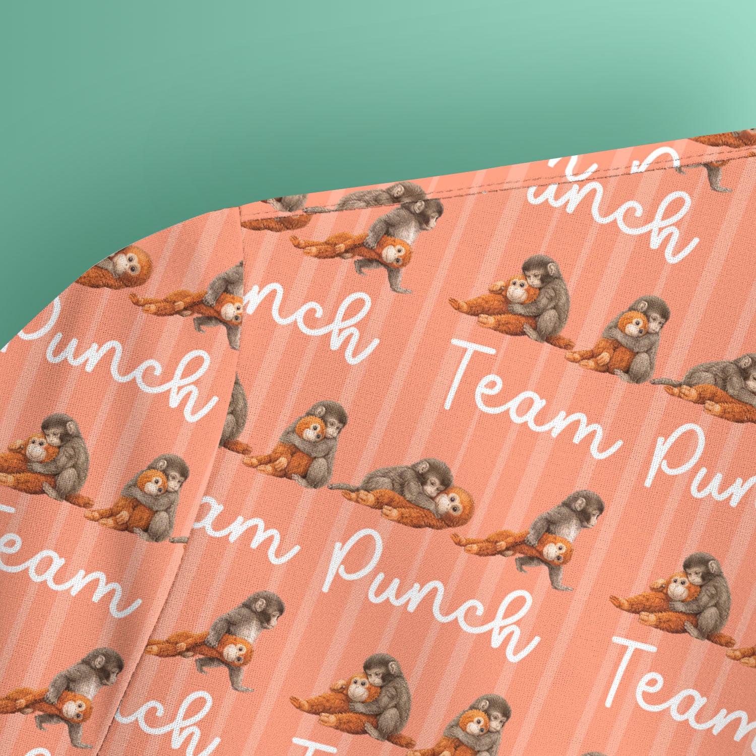 Funny Monkey Team Punch Scrub Top, Breathable Fabrics Nursing Uniform