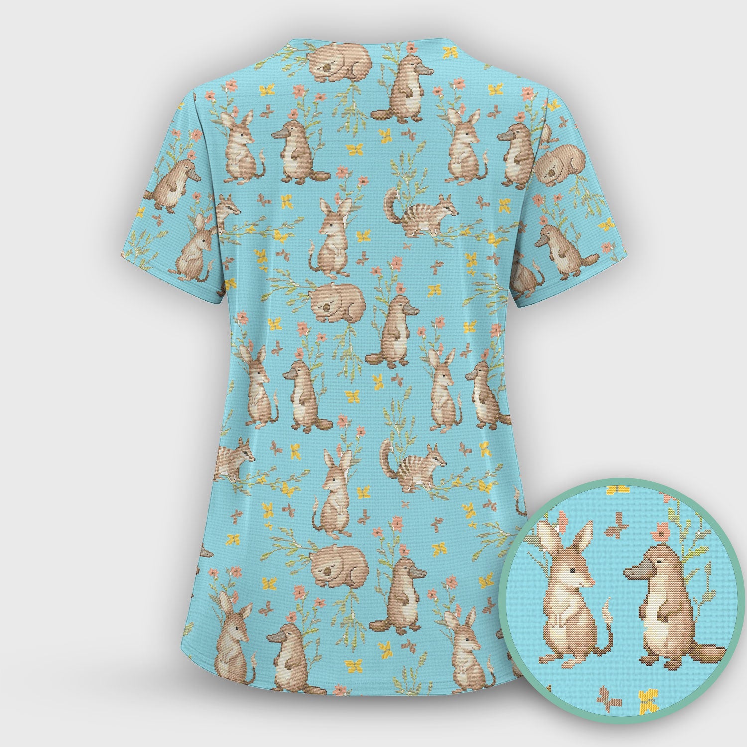 Australian Baby NICU Nurse Scrub Set, Pediatric Nursing Uniform, Comfortable Scrubs For Nurses