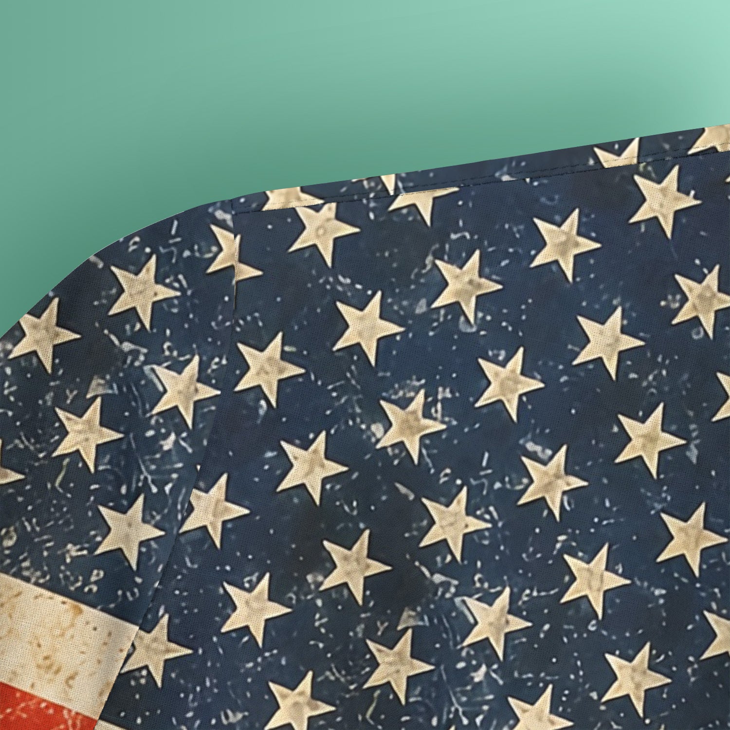 Patriotic American Flag Poppy Flower Pattern Scrub Top, Comfortable Scrubs for Nurses