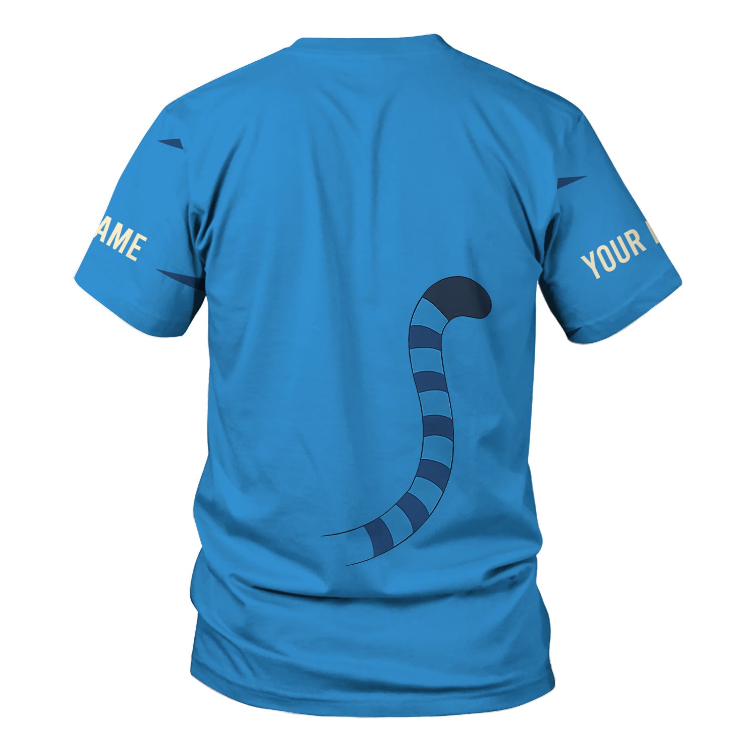Personalized Blue Tiger Shirt - Animal Costume with Tail Graphic Tee - Gift for Women RN LPN CNA