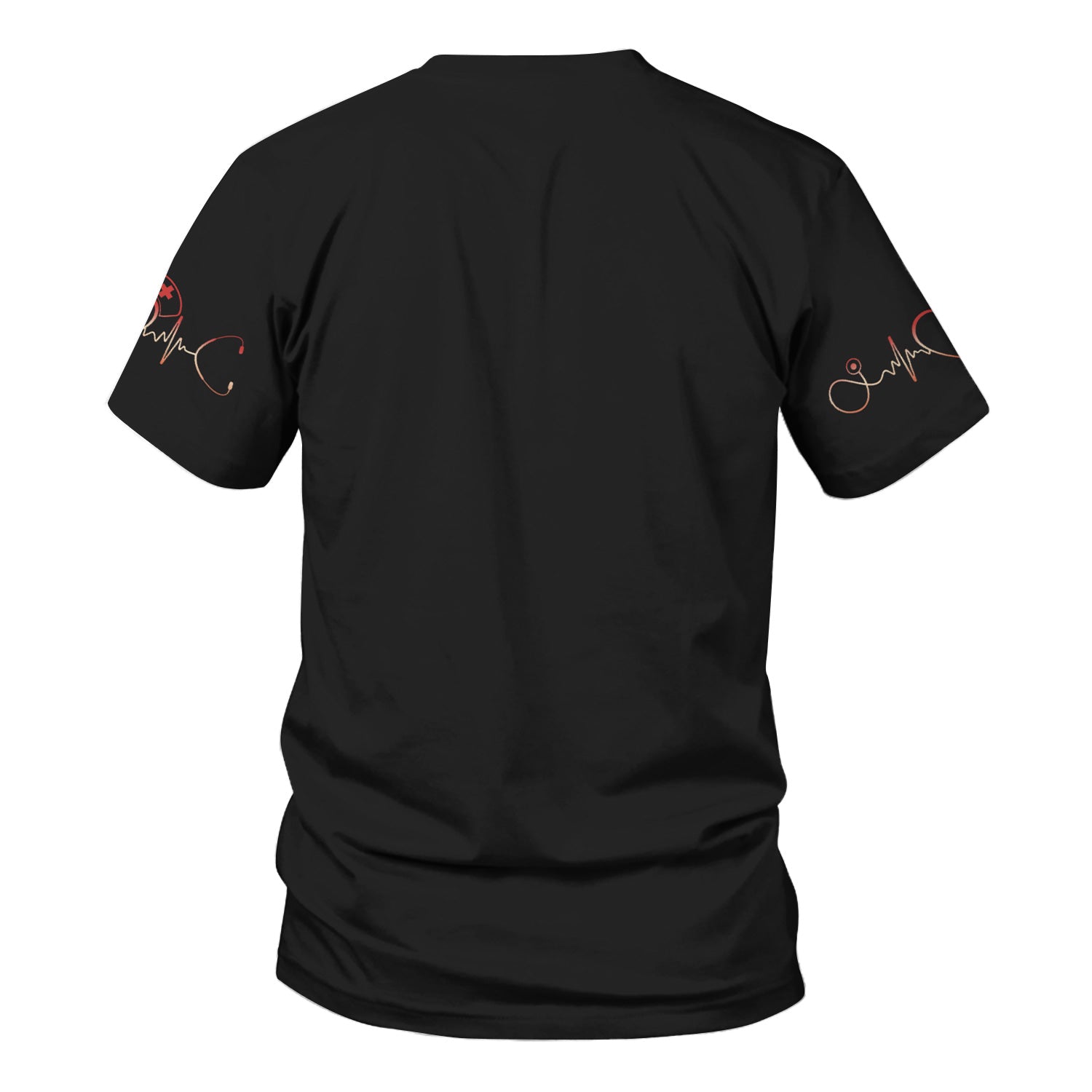 Personalized Nurse Life Scrub Top for Women - Customizable Nursing Scrub Top with Roses and Stethoscope - Gift for RN LPN CNA