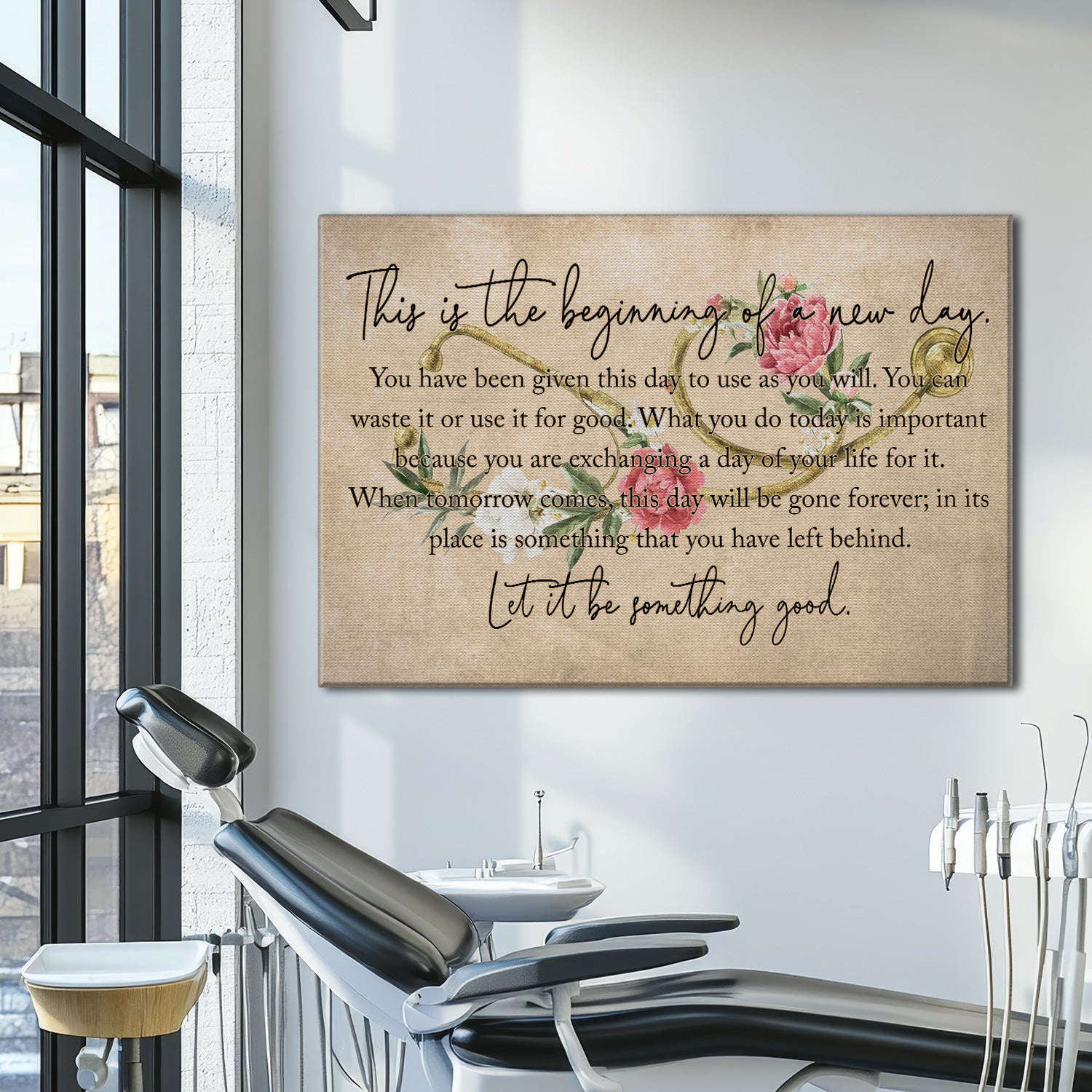 Inspirational Nurse Canvas, Let It Be Something Good Wall Art, RN LPN CNA Healthcare Workers Gift