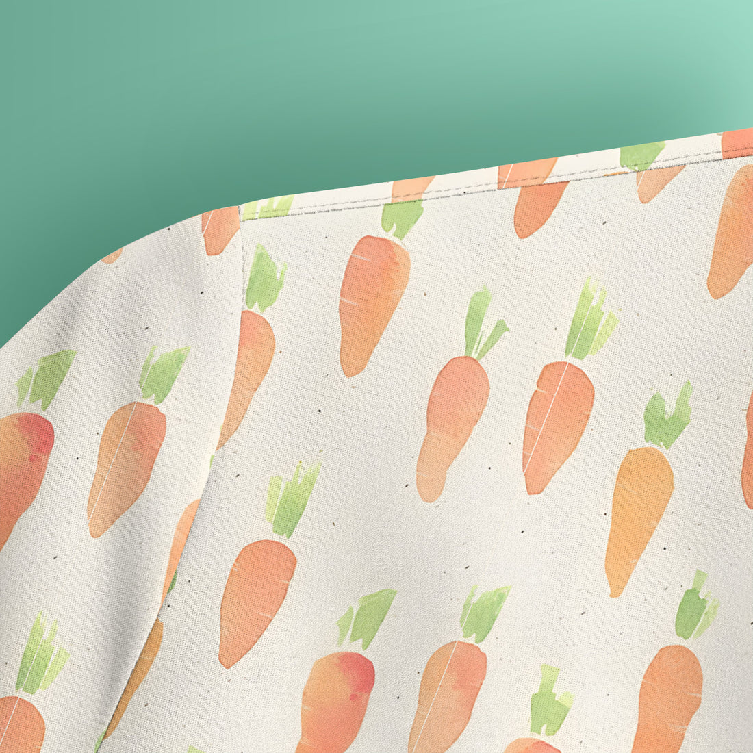 Simple Carrot Cute Pattern Scrubs Top, Comfortable Scrubs for Nurses