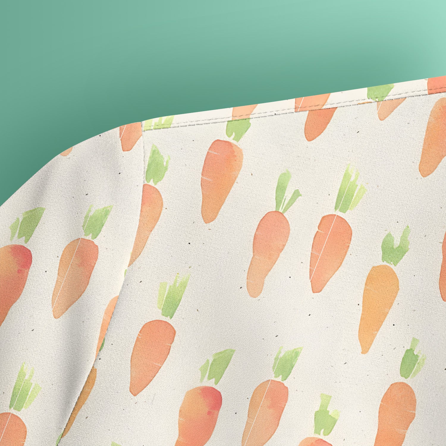 Simple Carrot Cute Pattern Scrubs Top, Comfortable Scrubs for Nurses