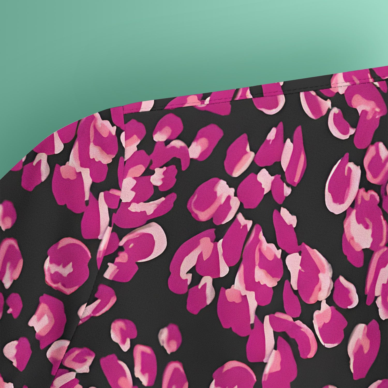 Falling Pink Rose Petals All Over Print Scrub Top, Comfortable Scrubs for Nurses