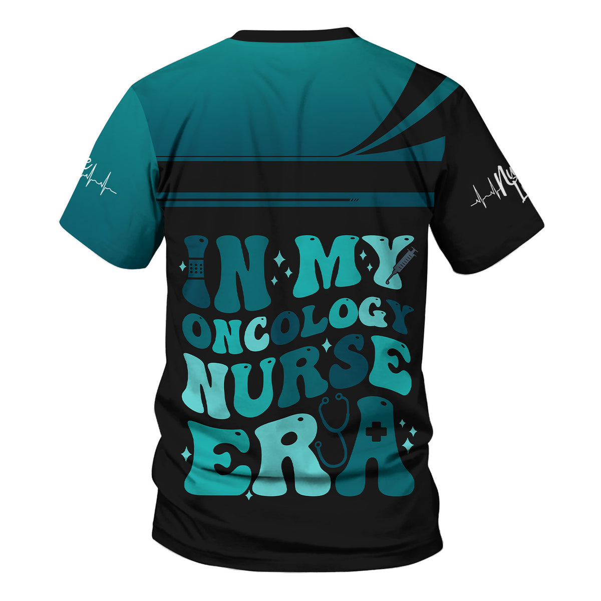 Personalized Oncology Nurse Scrub Shirt - Custom Photo & Name - In My Nurse Era Design - Gift for RN, LPN, Healthcare Worker
