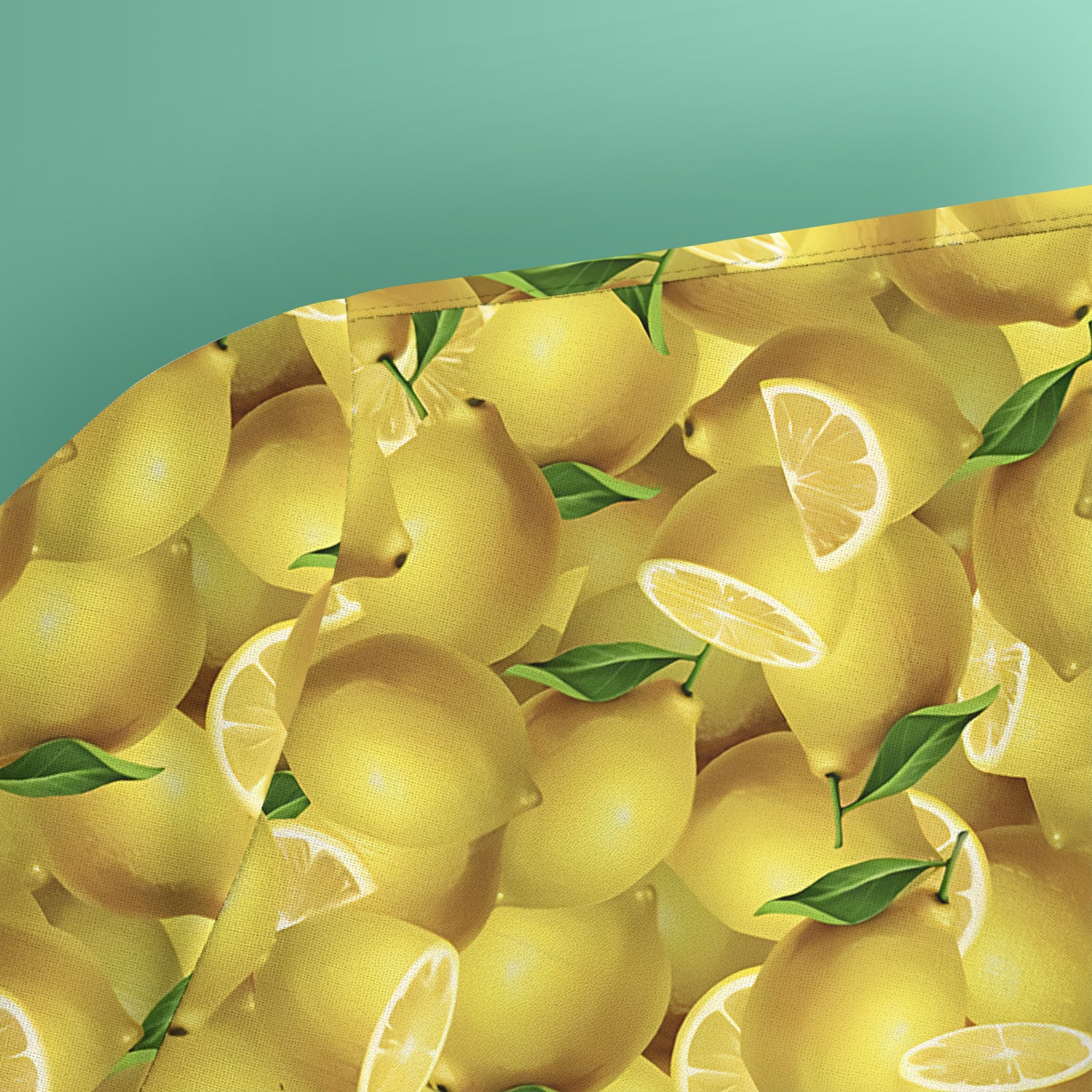 Fresh Lemon Fruit Pattern Scrubs Top, Comfortable Scrubs for Nurses