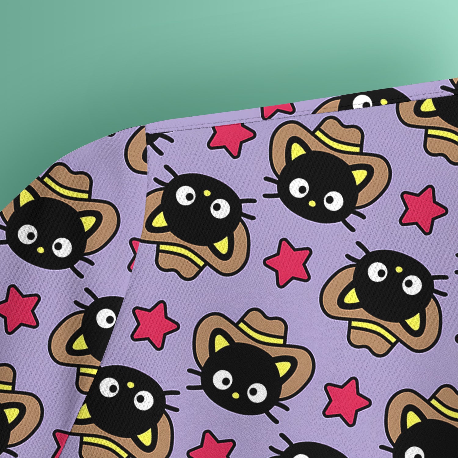 Cute Cartoon Cowboy Cat PatternScrub Top, Comfortable Scrubs for Nurses