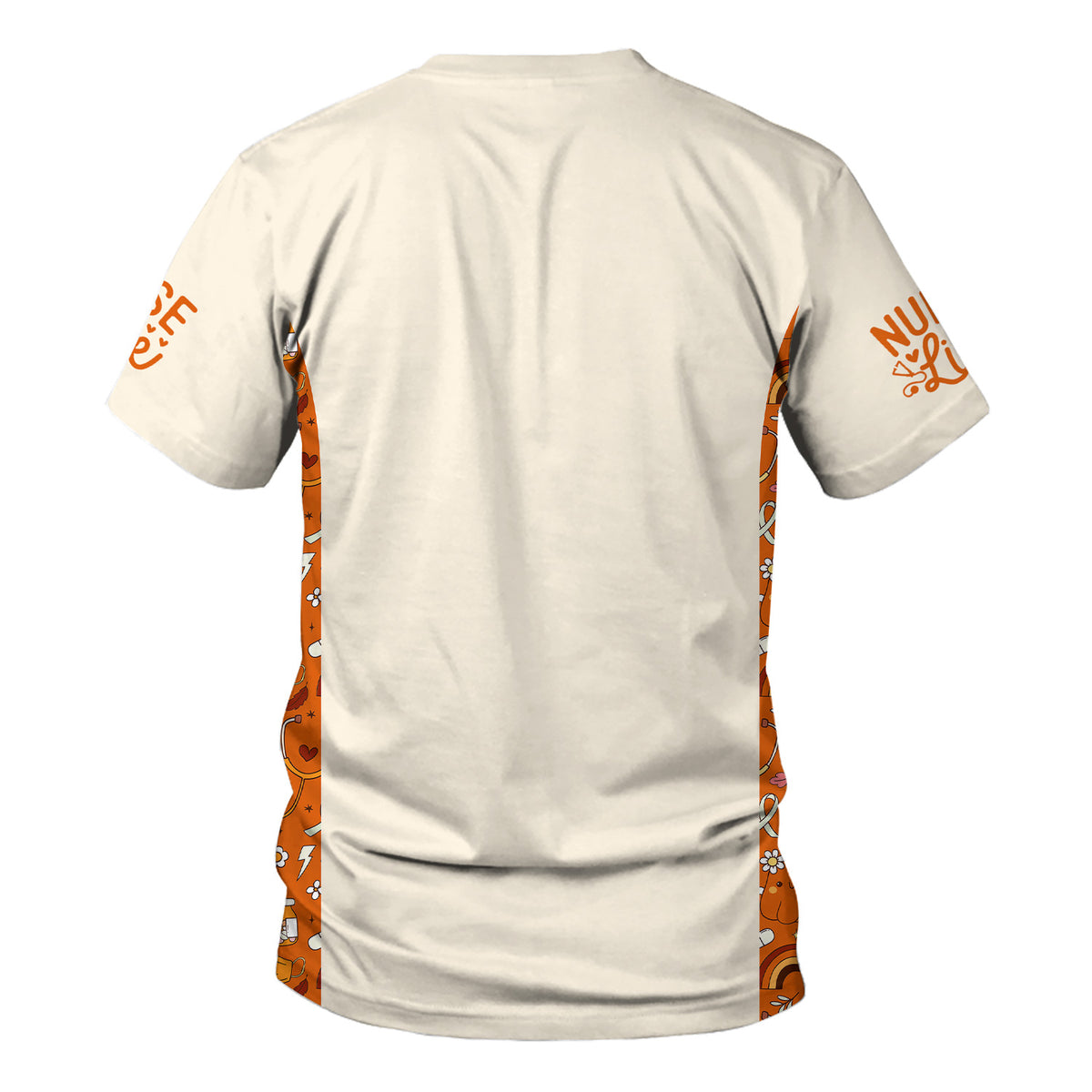 Thankful Grateful Blessed Nurse Scrub Top - Fall Pumpkin Thanksgiving Shirt - Personalized Autumn Gift for Women RN CNA LPN