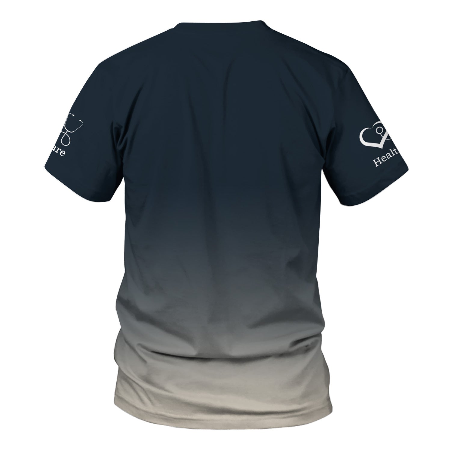 Personalized Nurse Scrubs with Caduceus Heartbeat Syringe - Custom Name Medical Apparel for RN CNA LPN - Gift for Healthcare Workers