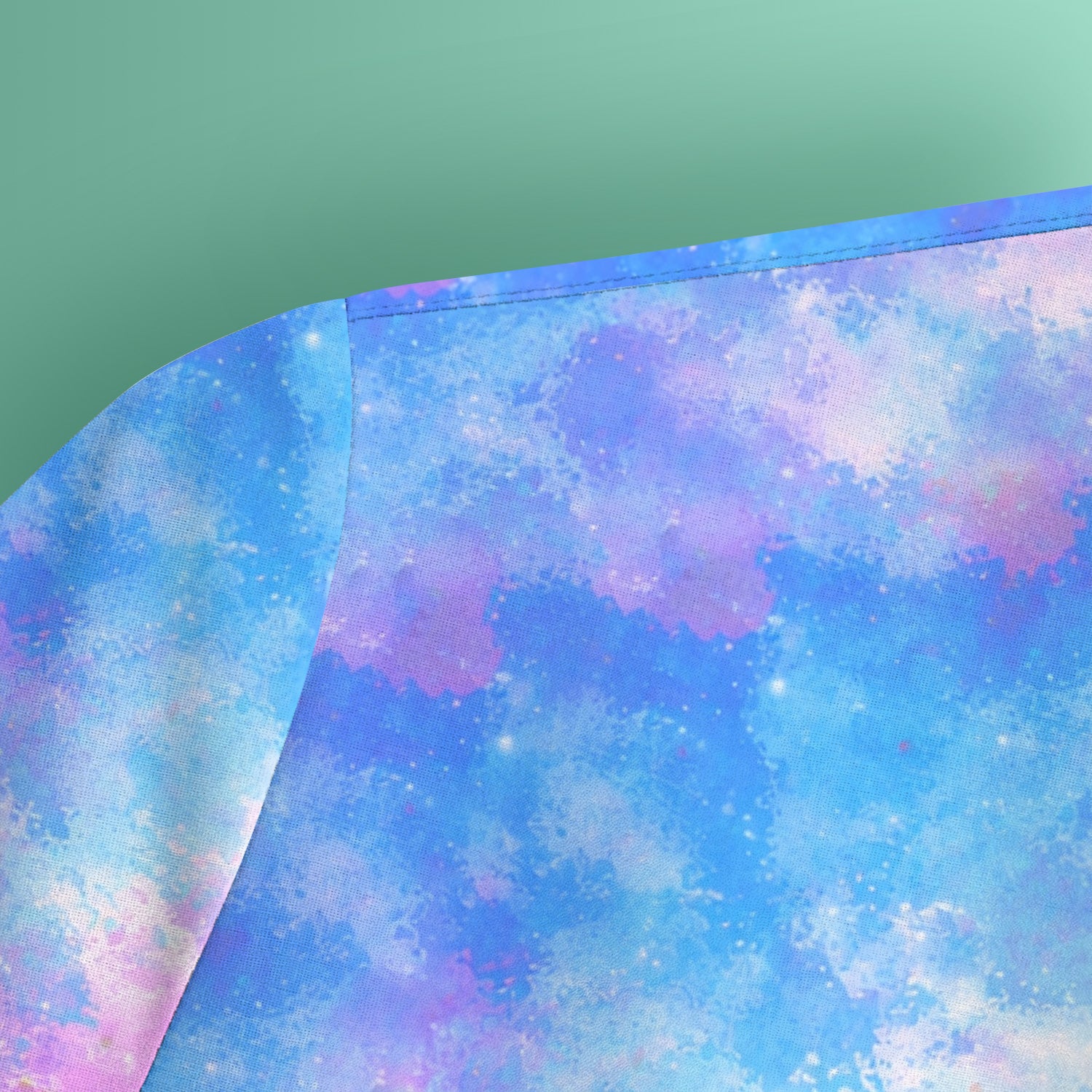 Pastel Galaxy Sea Turtle Bubble Art Scrub Top, Breathable Fabrics Nursing Uniform