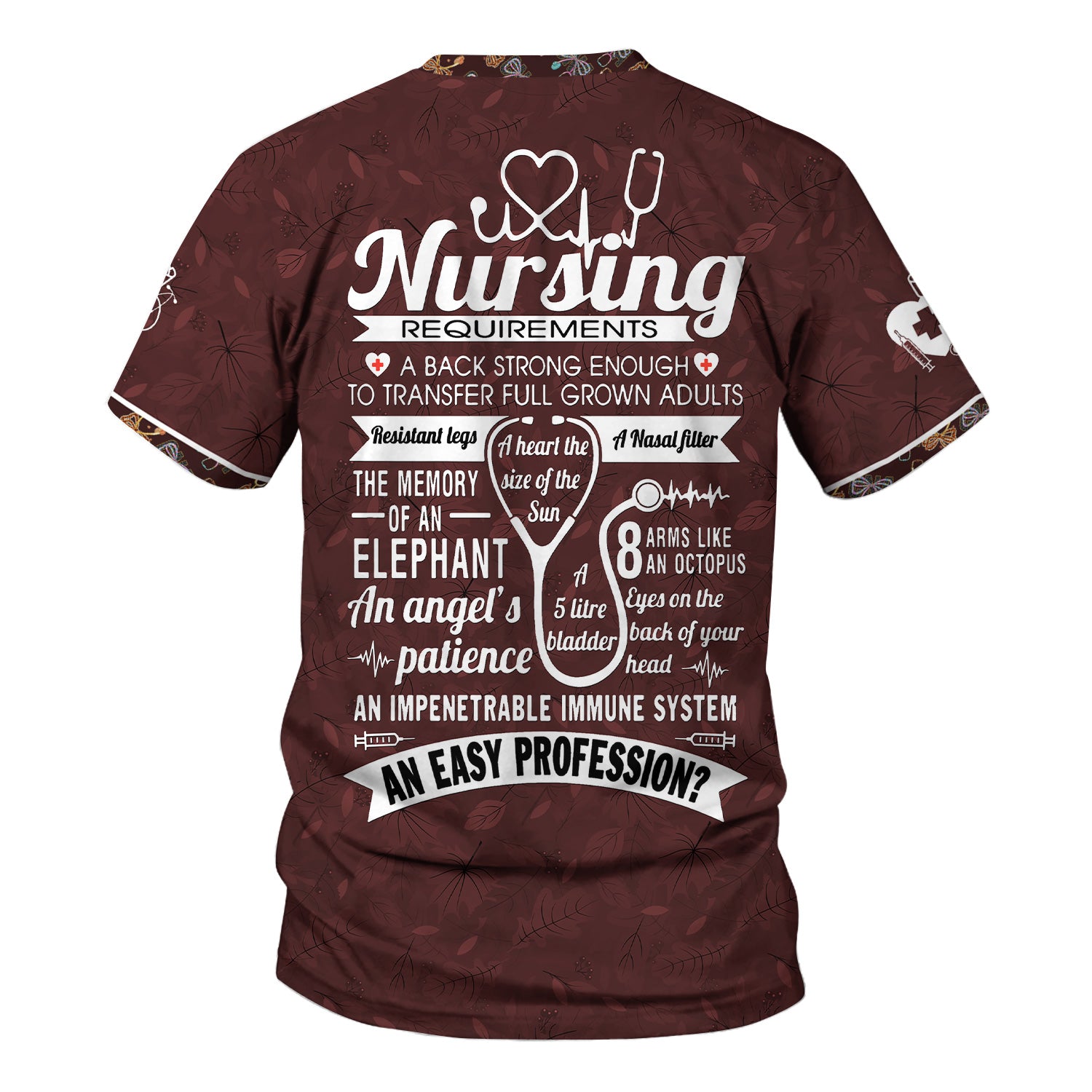 Custom Name Nurse Shirt for Women - Funny Nursing Requirements Graphic Tee - Gift for CNA, LPN, Medical Worker