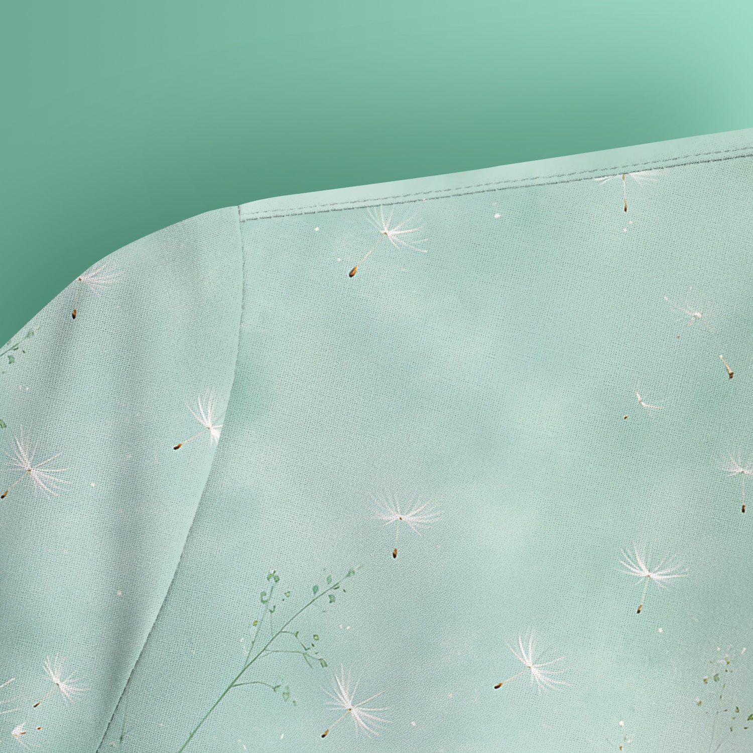 Dandelion Wishes Ladybug Meadow Pattern Scrub Top, Comfortable Scrubs for Nurses