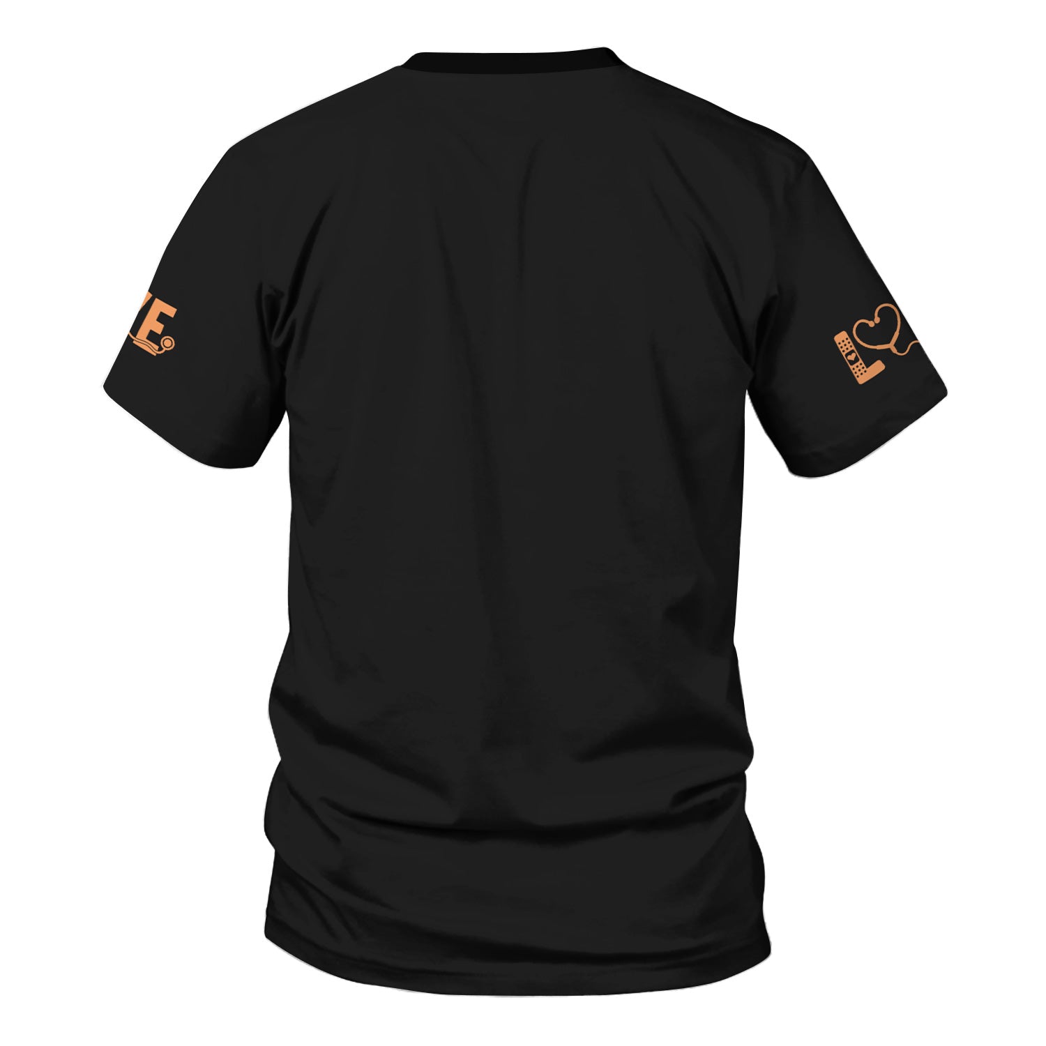 Personalized Nurse Scrub Top for Women - Black Queen With A Nursing Degree - RN LPN CNA Healthcare Workers Gift