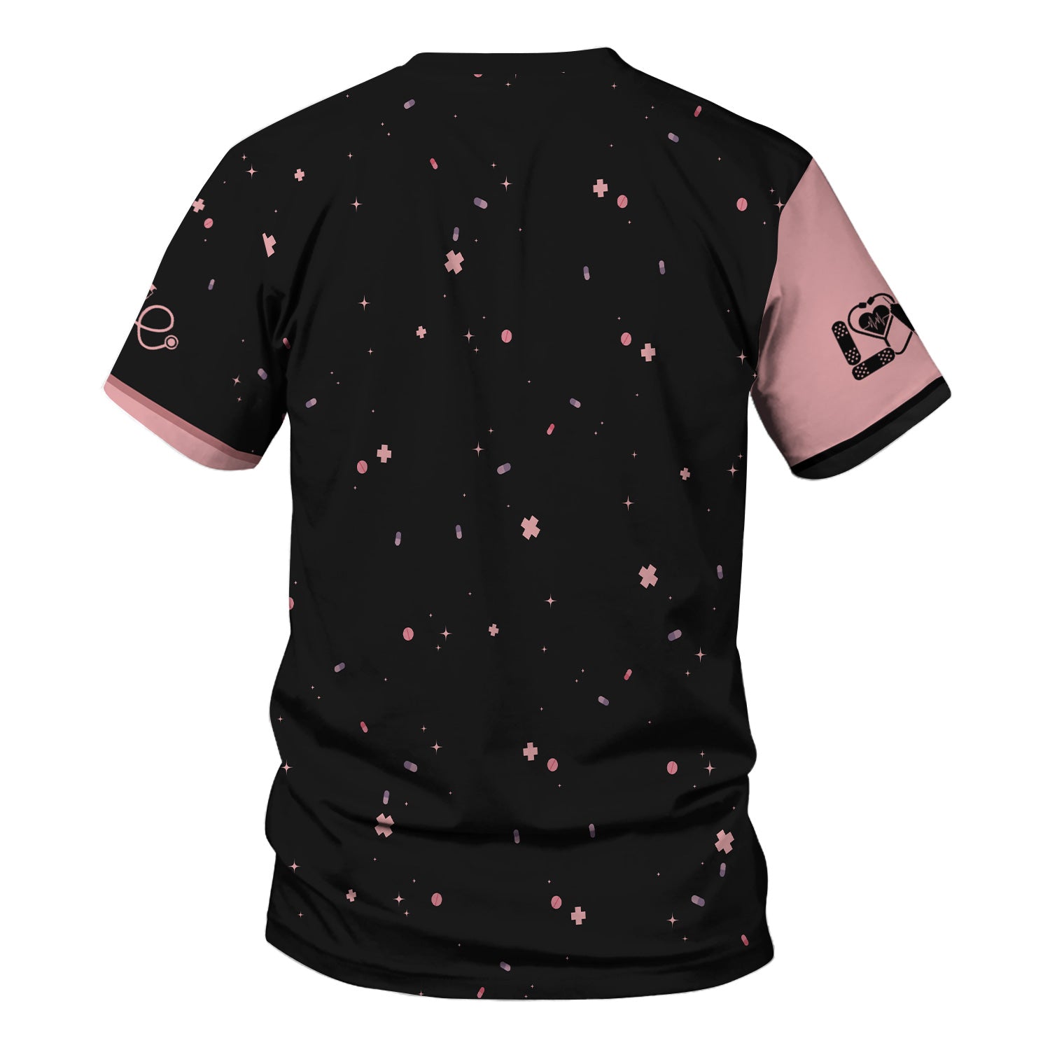 Personalized Nursing Faith Scrub for Women - CNA's Prayer & Caduceus Symbol Design - Gift for RN LPN Healthcare Workers