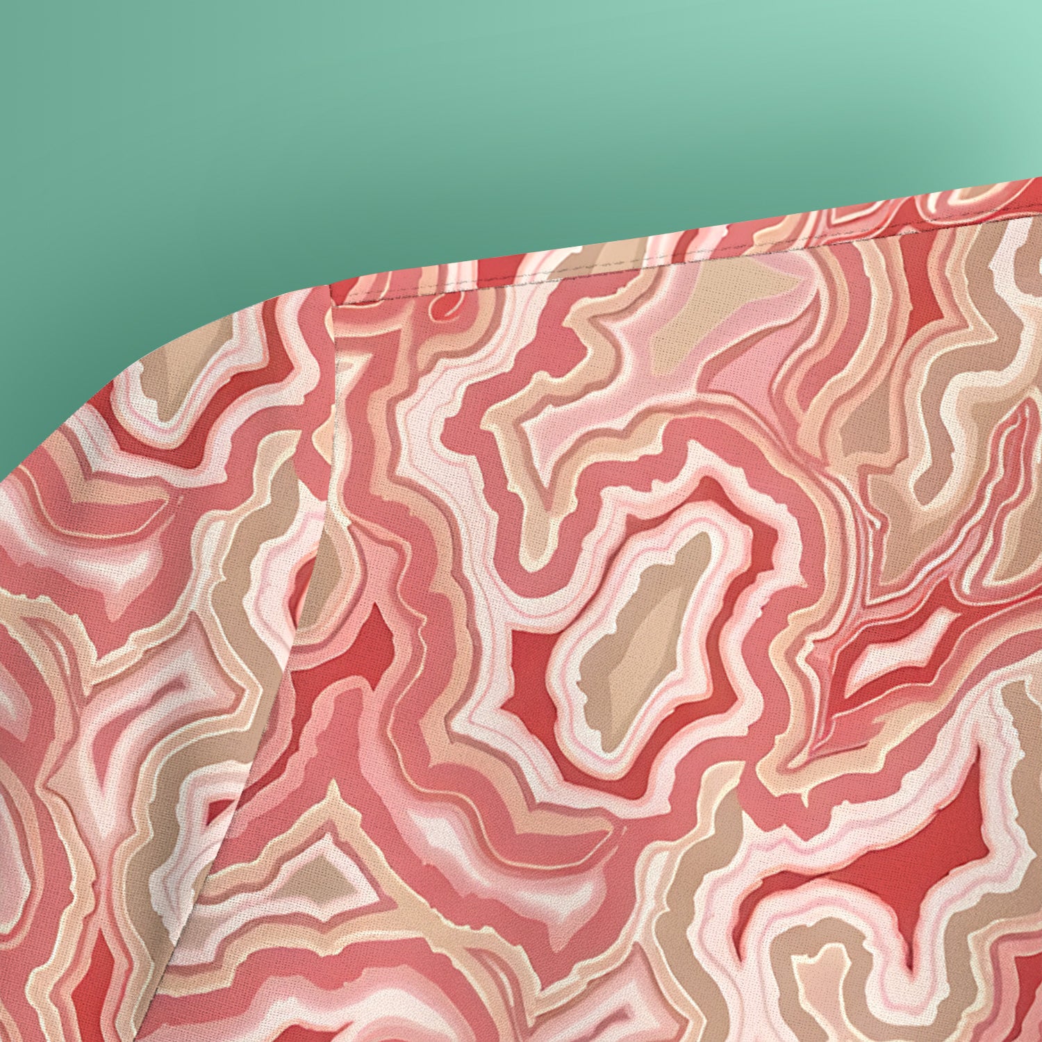 Pink Marble Swirl Abstract Pattern Scrub Top, Comfortable Scrubs for Nurses