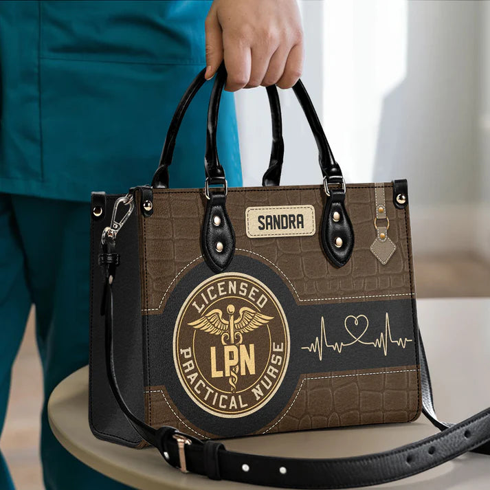 Personalized Nurse Educator Handbag, Custom Nurse Gift for Healthcare Workers, Old School Nurse CNA RN LPN Gift