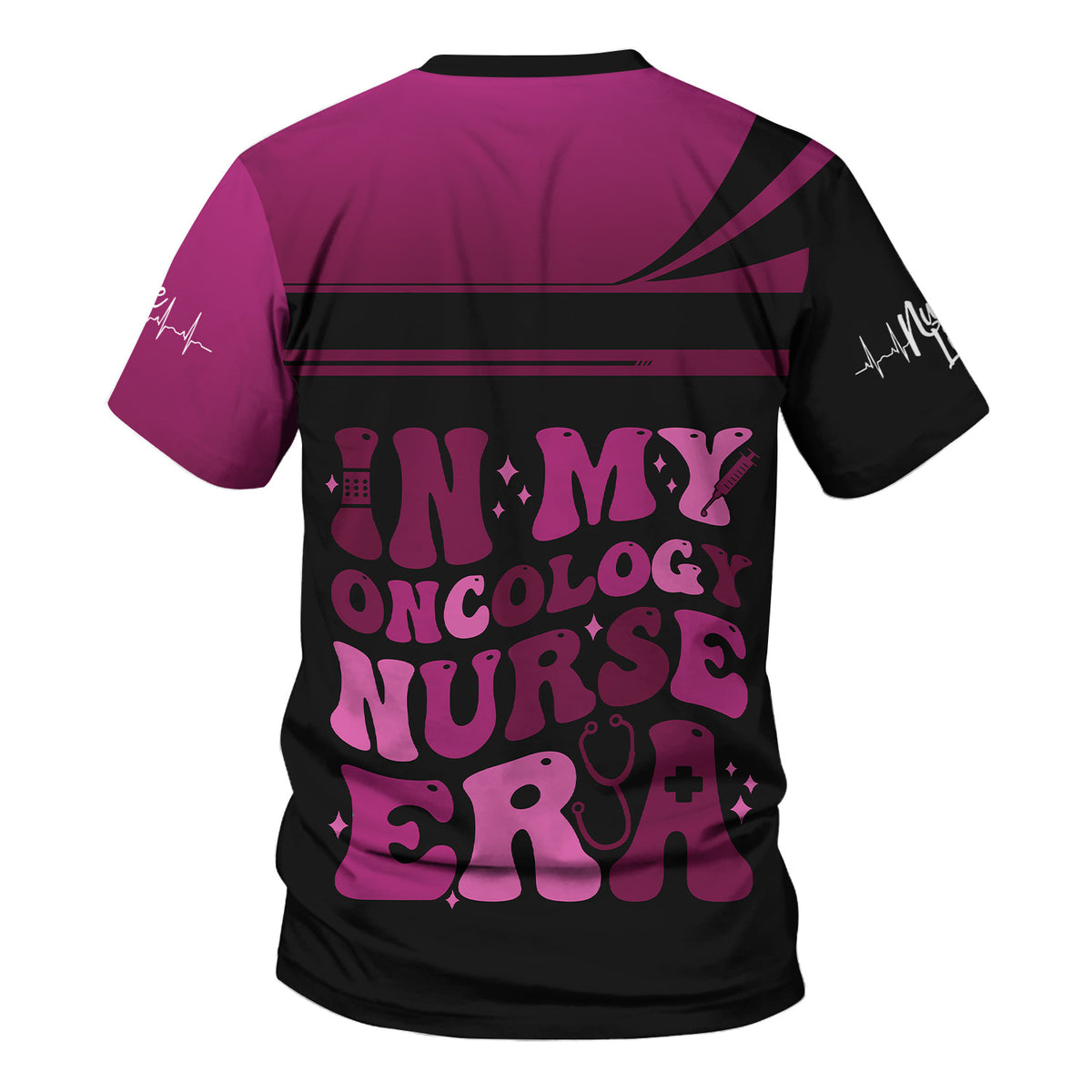 Personalized Oncology Nurse Scrub Shirt - Custom Photo & Name - In My Nurse Era Design - Gift for RN, LPN, Healthcare Worker