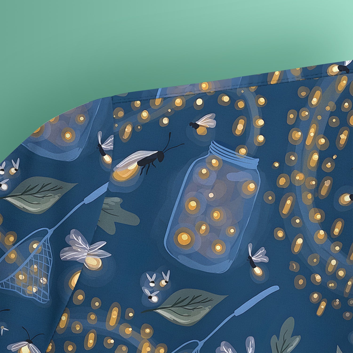 Cute Nurse Firefly Pattern Scrub Top, Comfortable Scrubs For Nurses