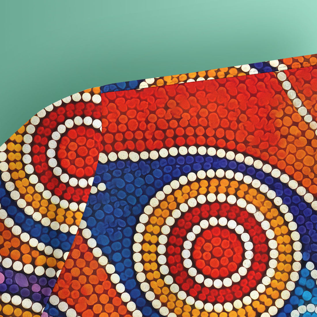 Aboriginal Dot Art Nurse Scrub Top, Artistic Medical Pattern Shirt, Breathable Fabrics Nursing Uniform