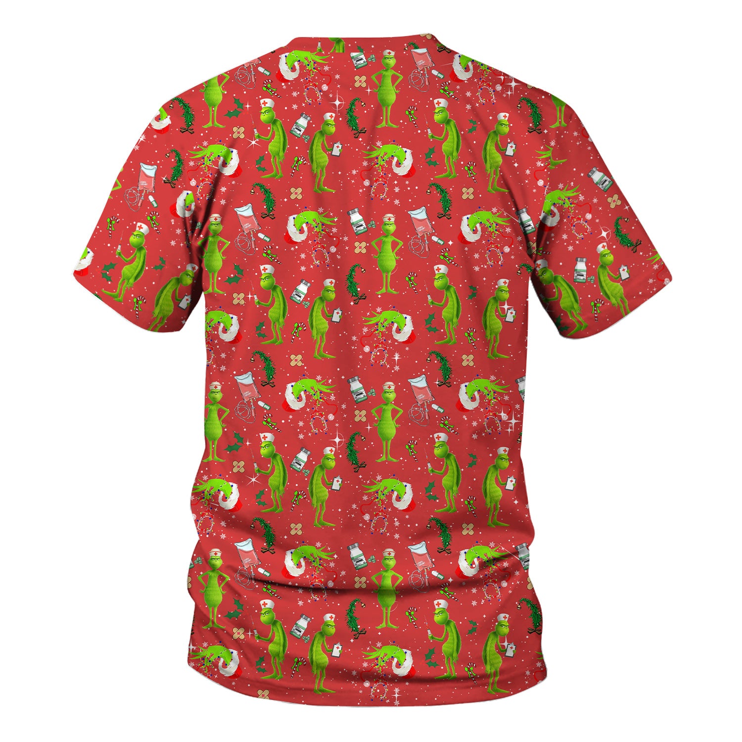 Funny Grinch Scrub Top - Christmas Nurse Shirt for Women - Multiple Color Options CNA RN LPN Gift