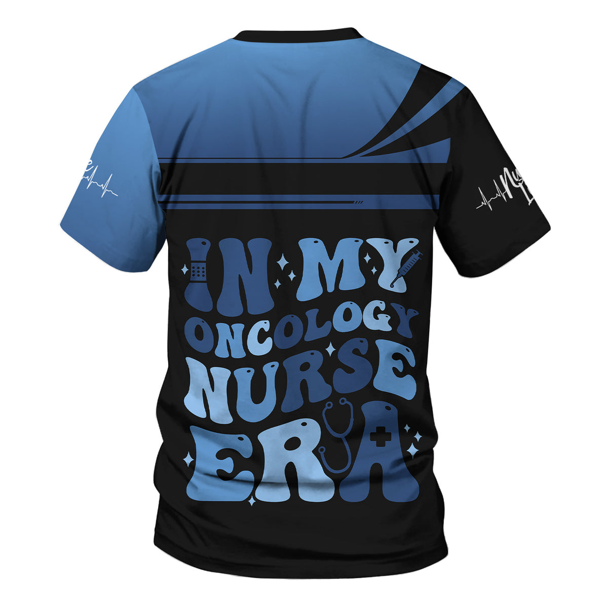 Personalized Oncology Nurse Scrub Shirt - Custom Photo & Name - In My Nurse Era Design - Gift for RN, LPN, Healthcare Worker