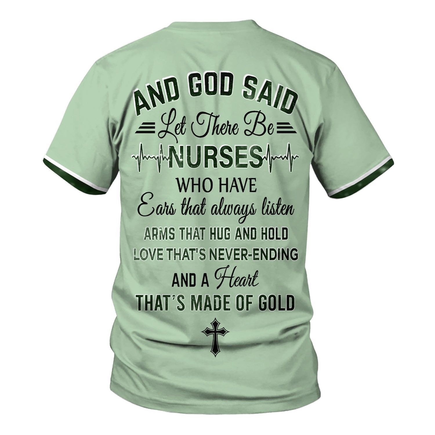 Custom Nurse Love T-Shirt - Floral Stethoscope & Galaxy Design - Personalized Gift for RN LPN CNA Healthcare Professionals