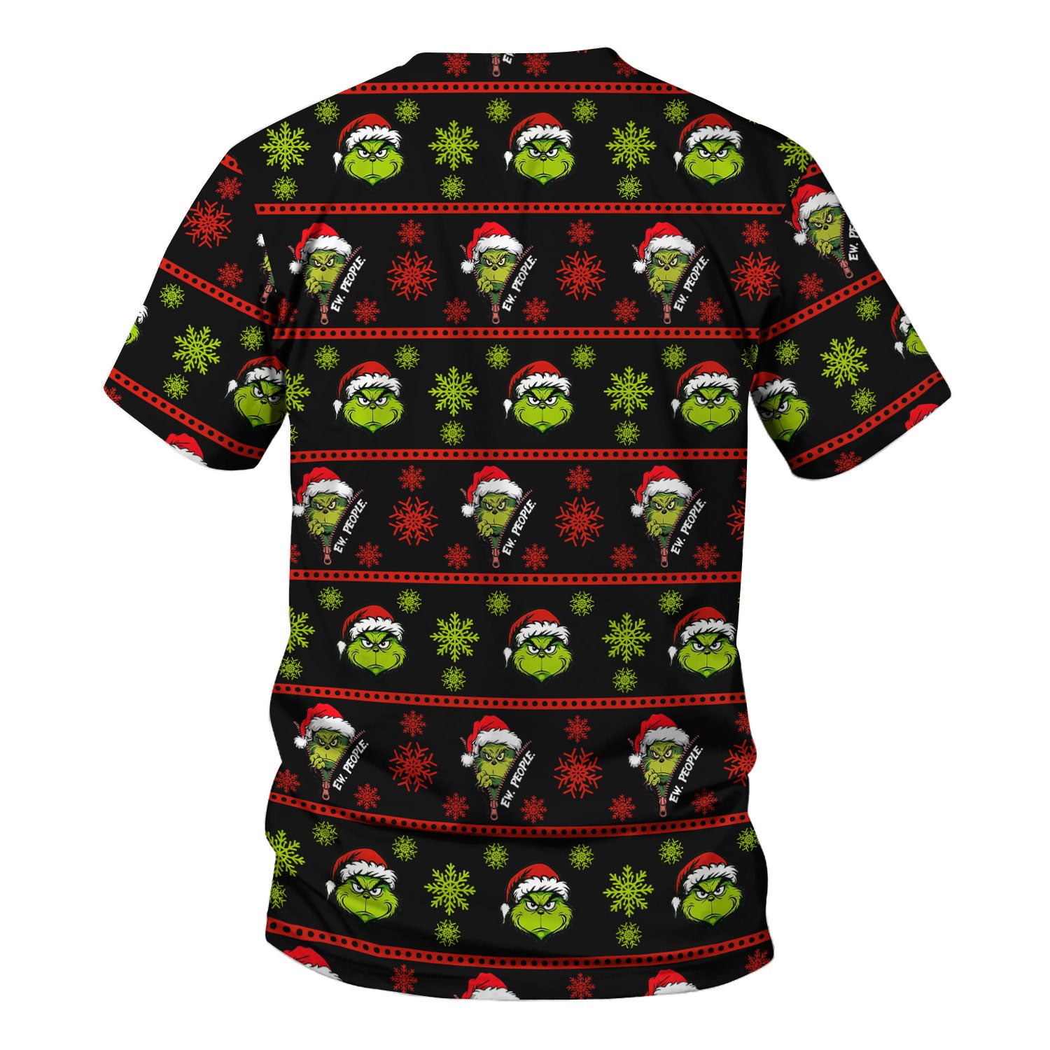 Ew, People Funny Grinch Christmas Scrub Top - Holiday Nurse Shirt - Merry Grinchmas Gift for RN CNA LPN LVN EN