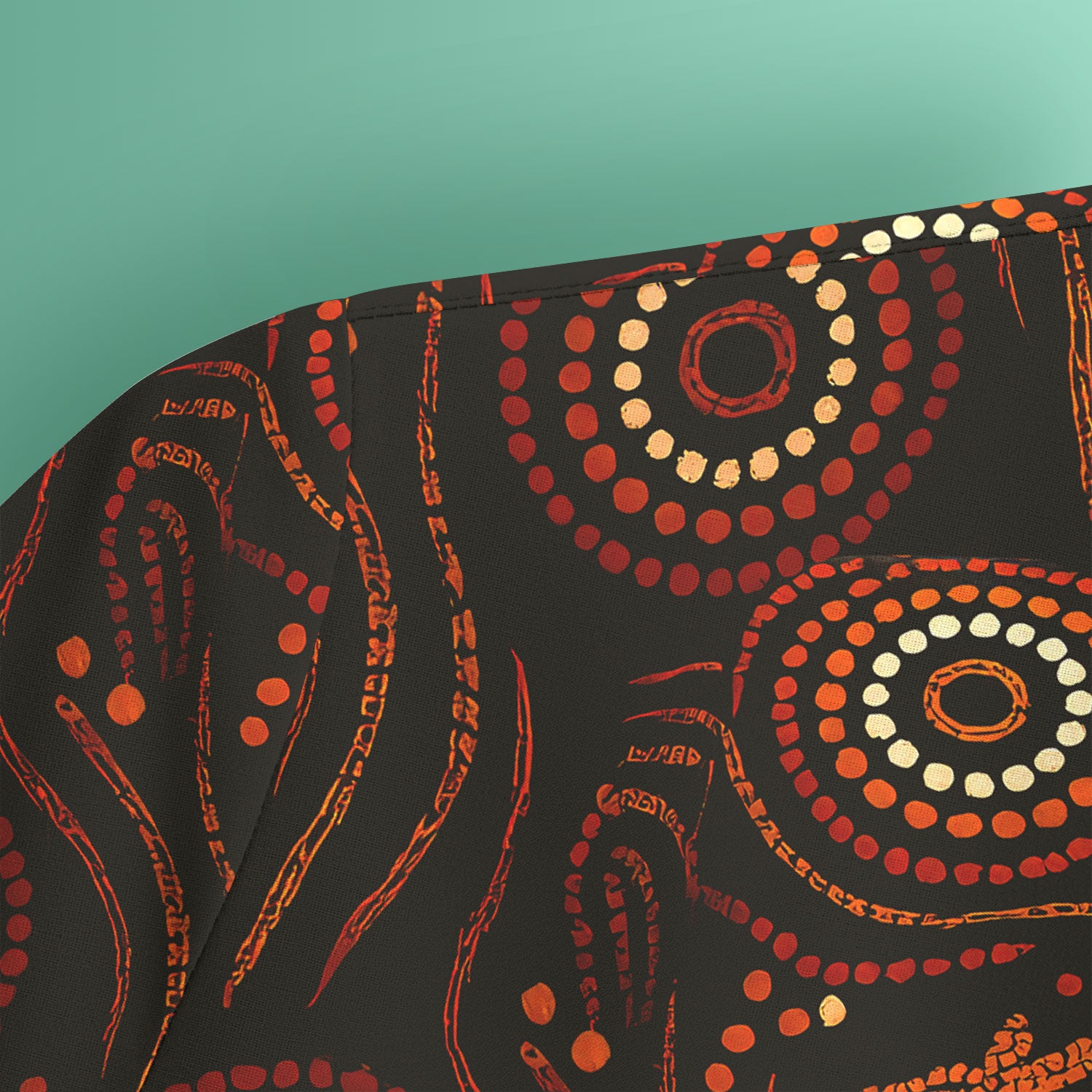 Australian Indigenous Medical Pattern Shirt, Aboriginal Dot Art Kangaroo Nurse Scrub Top,  Breathable Fabrics Nursing Uniform